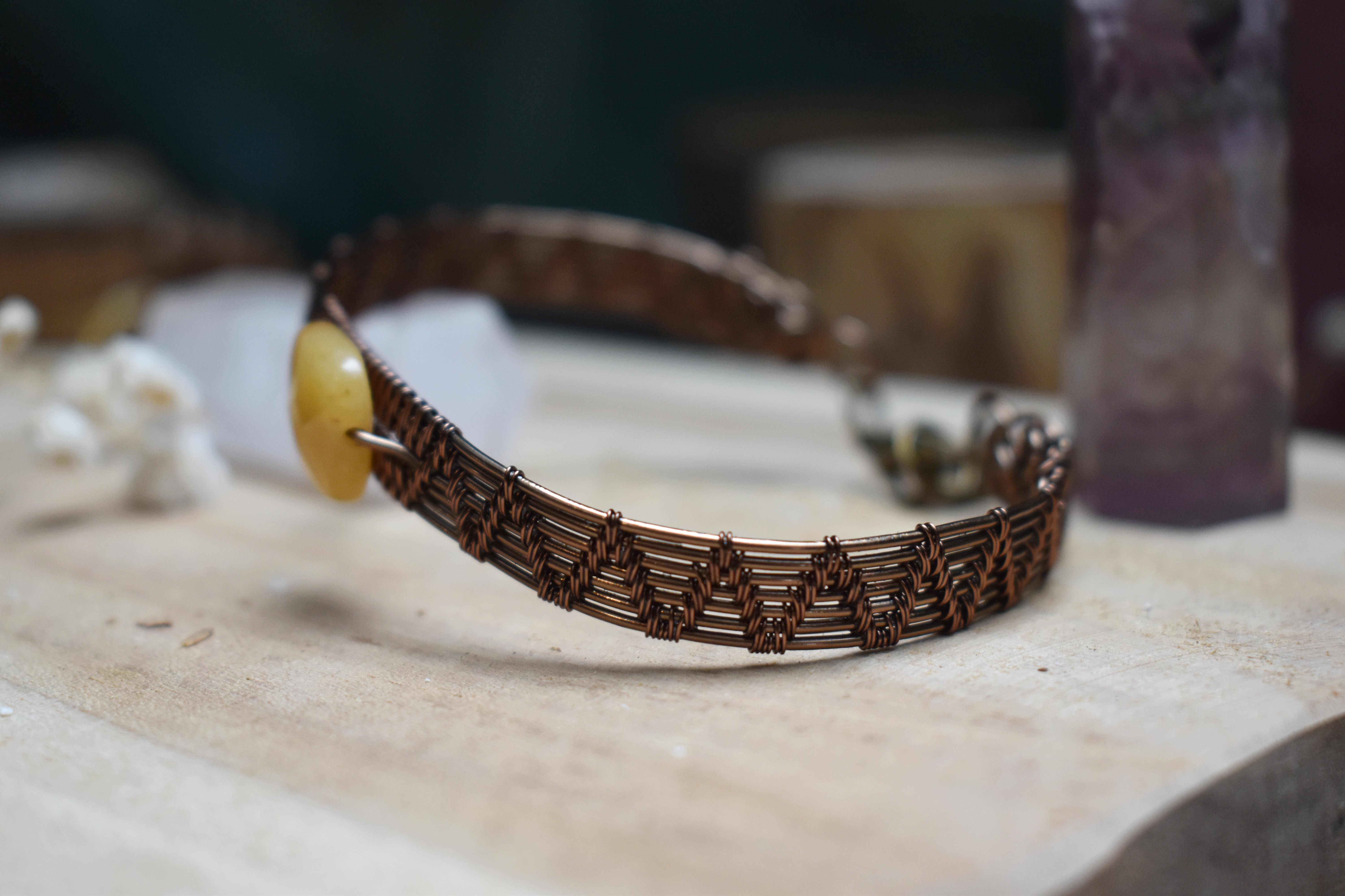 Bracelet ~Forge Précieuse~ Calcite Jaune