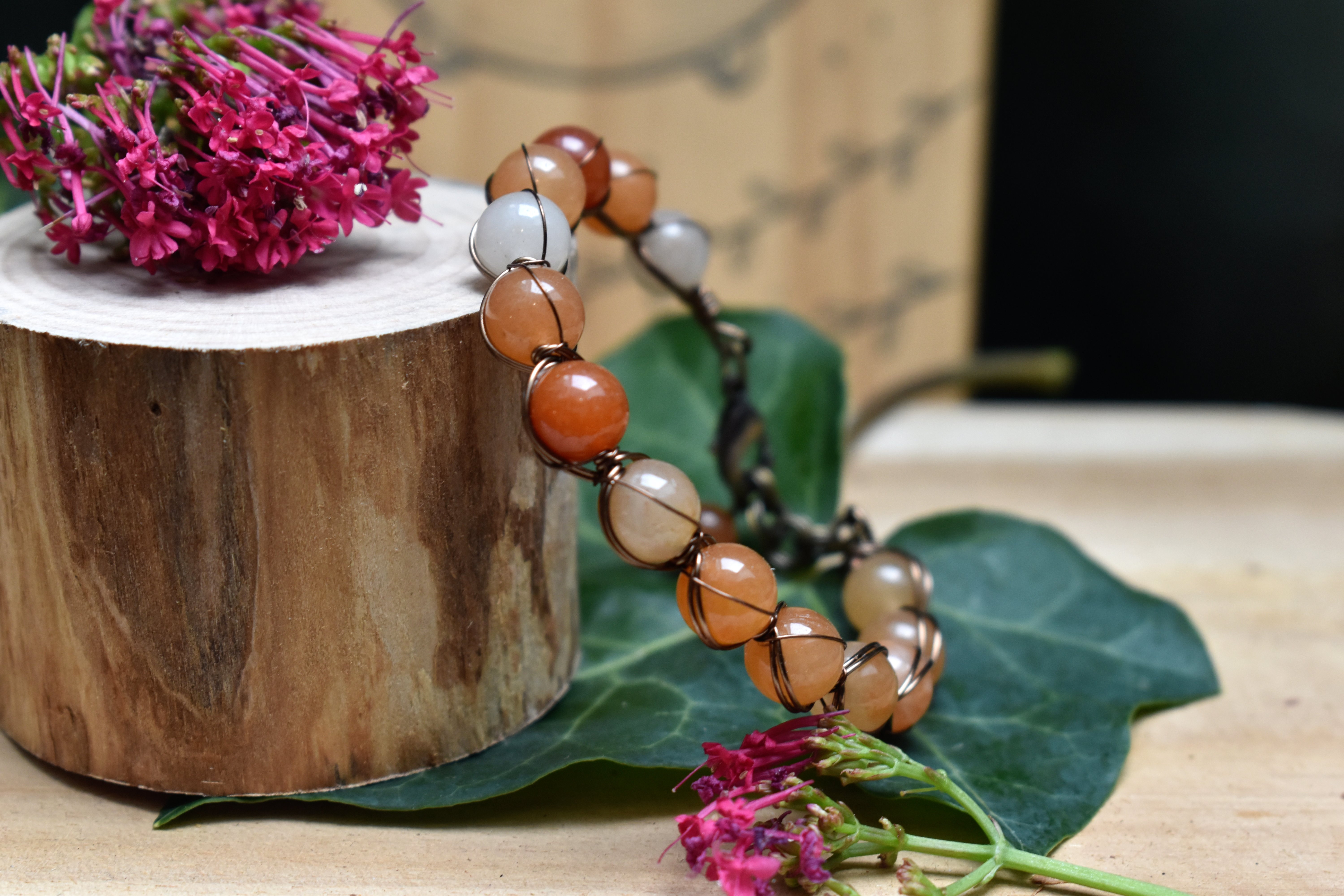 Bracelet ~Aralia~ Aventurine Orange