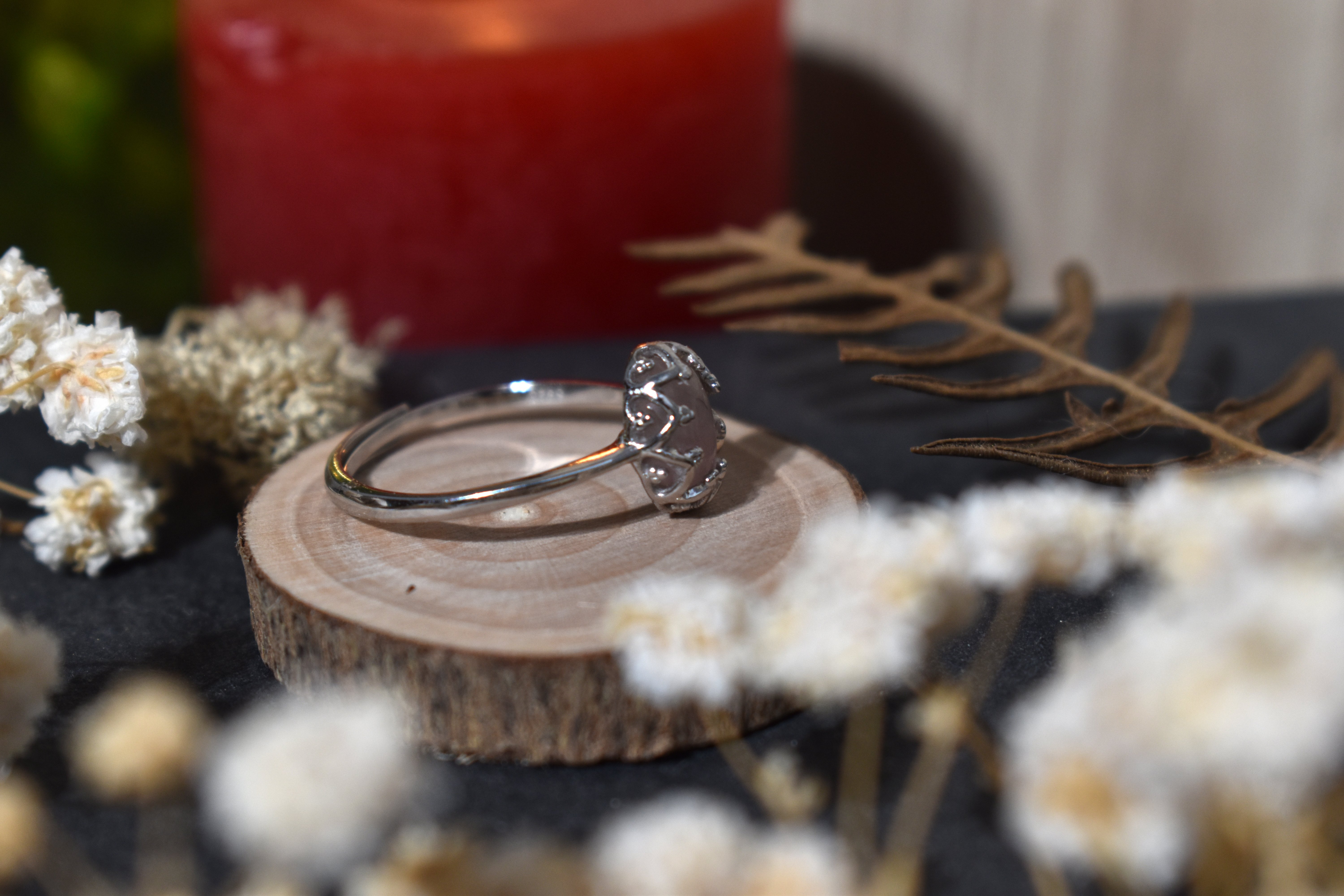 Bague ~Eclat Onirique~ Quartz Rose