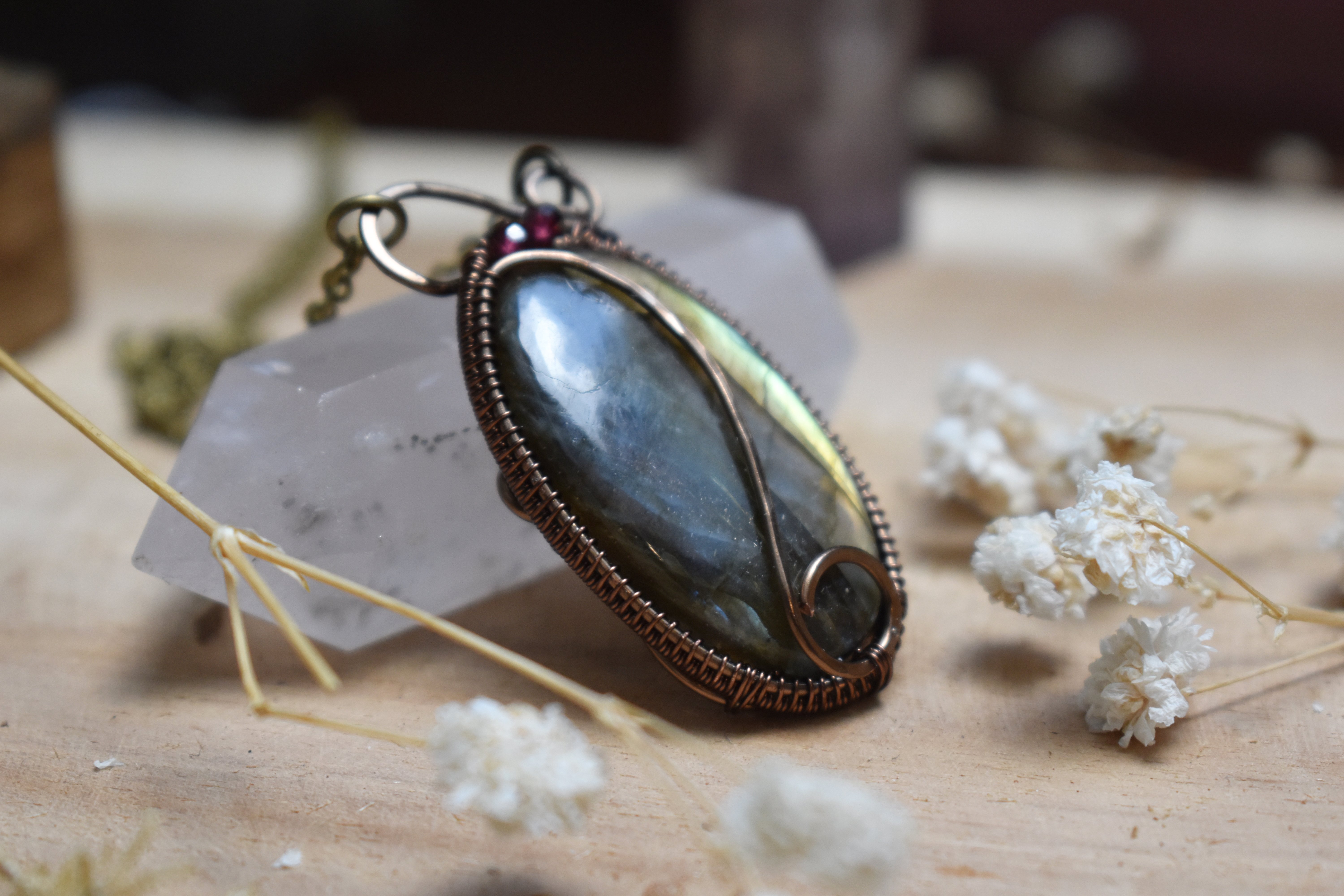 Collier ~Nébuleuse~ Labradorite