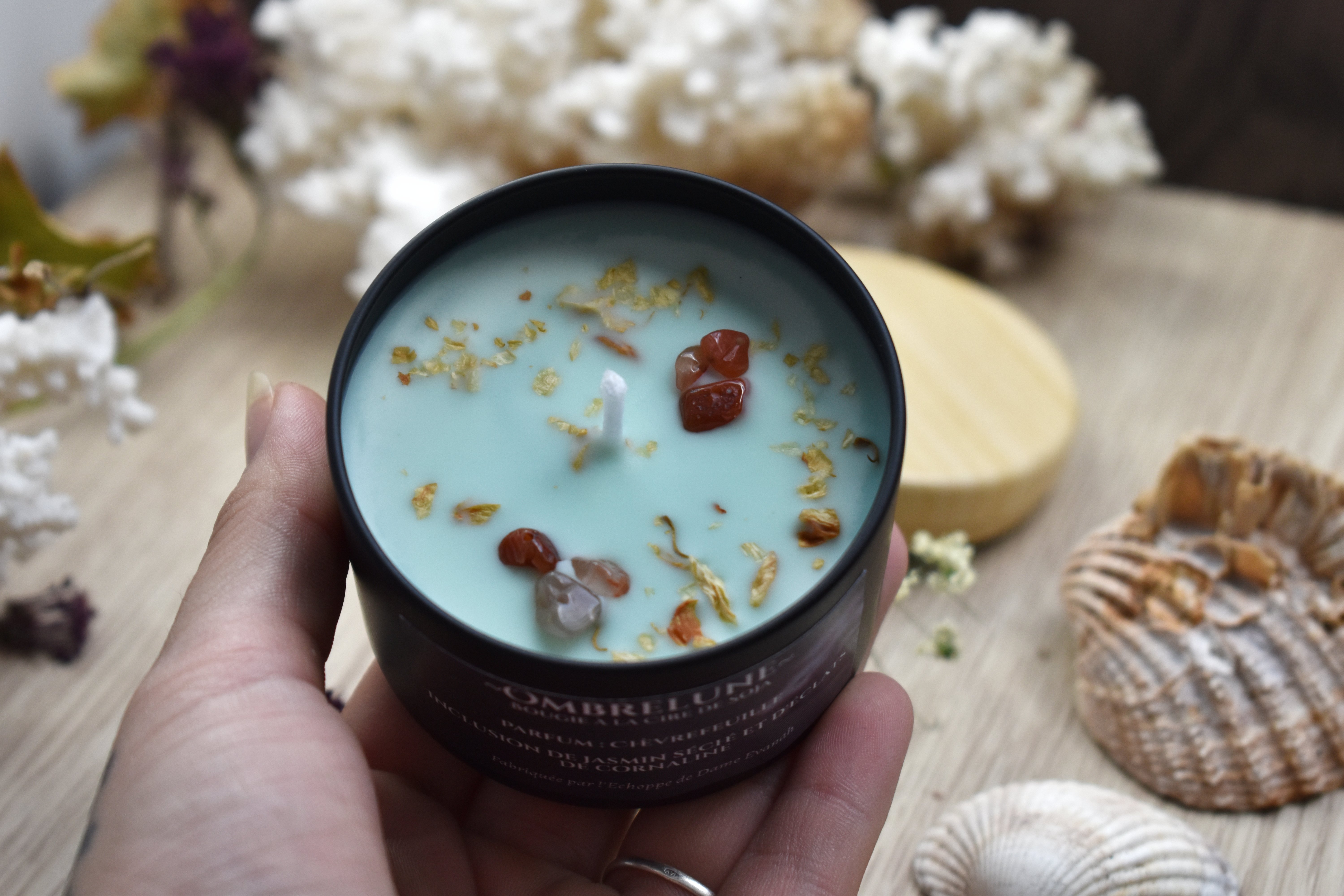 Bougie ~Ombrelune~ Chèvrefeuille / 100g