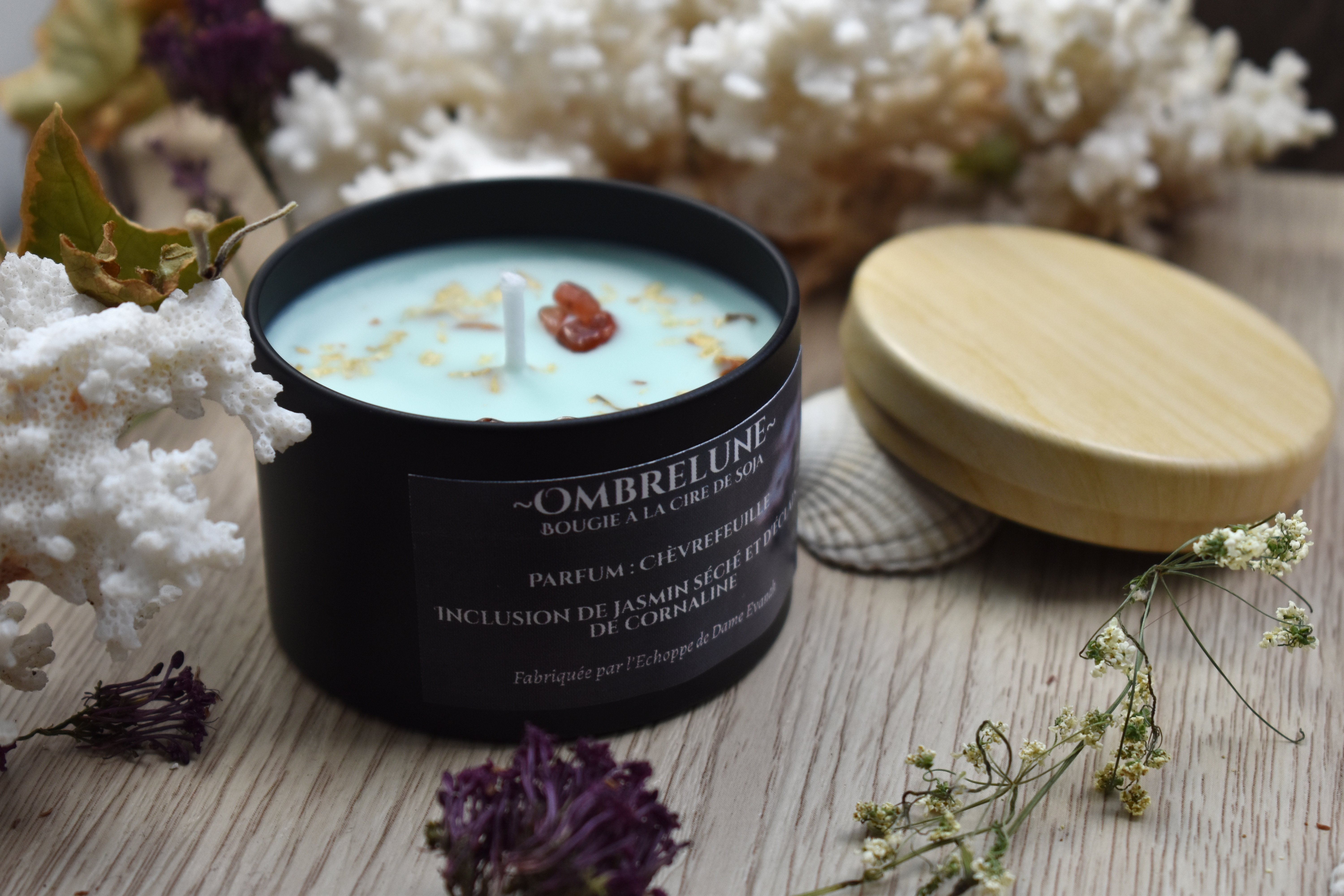 Bougie ~Ombrelune~ Chèvrefeuille / 100g