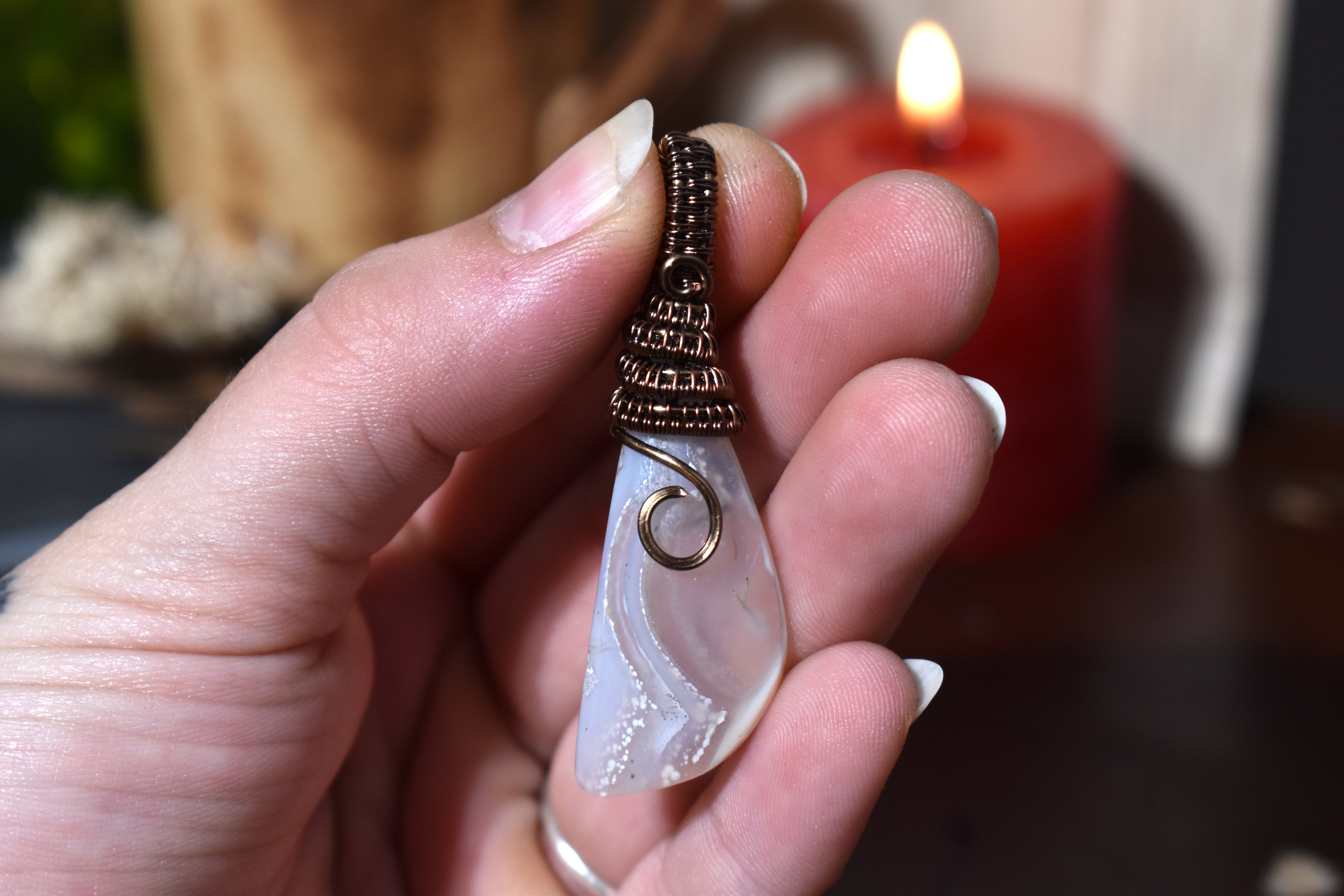 Pendentif ~Gardien du Souffle~ Agate