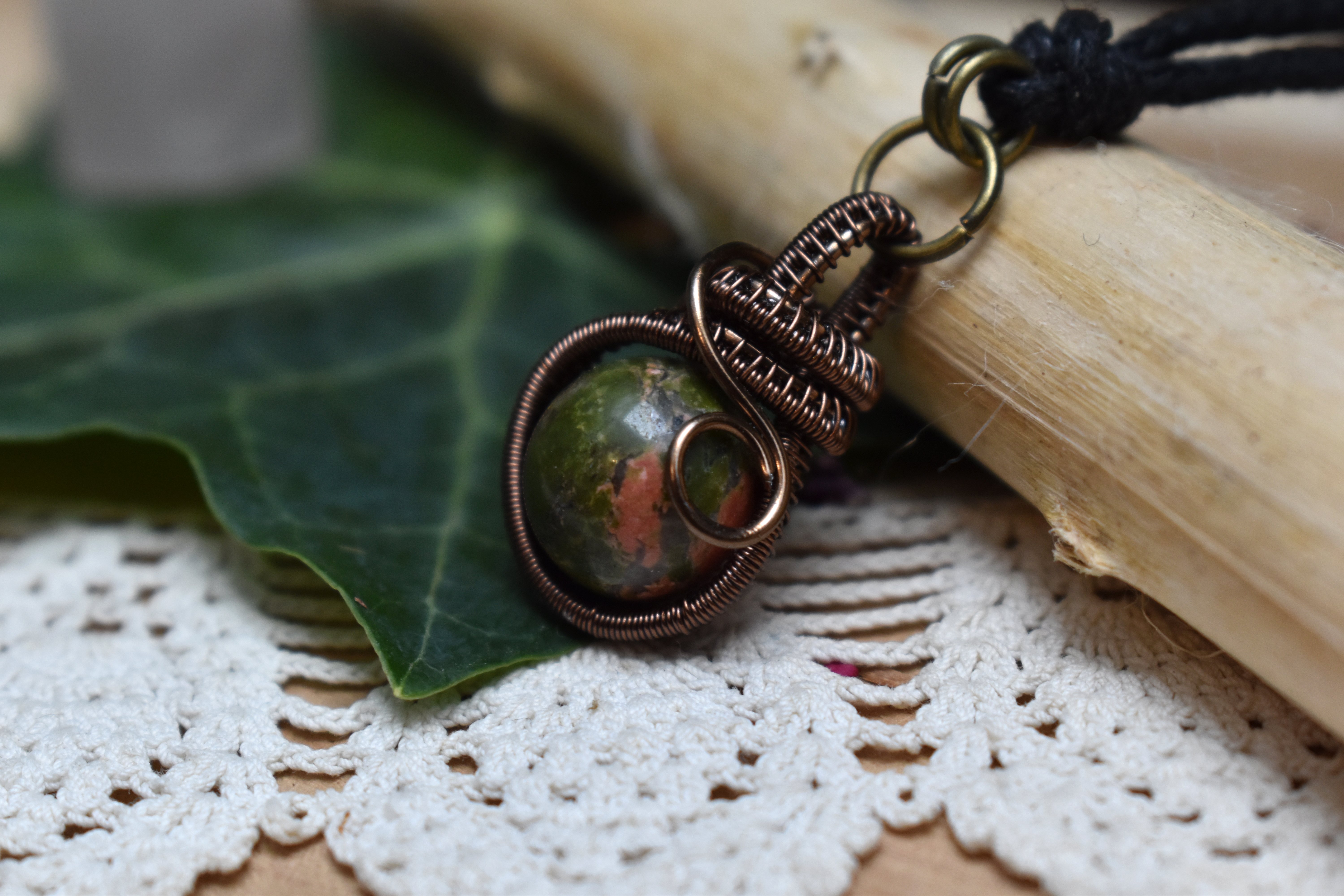 Pendentif ~Fidget~ Unakite