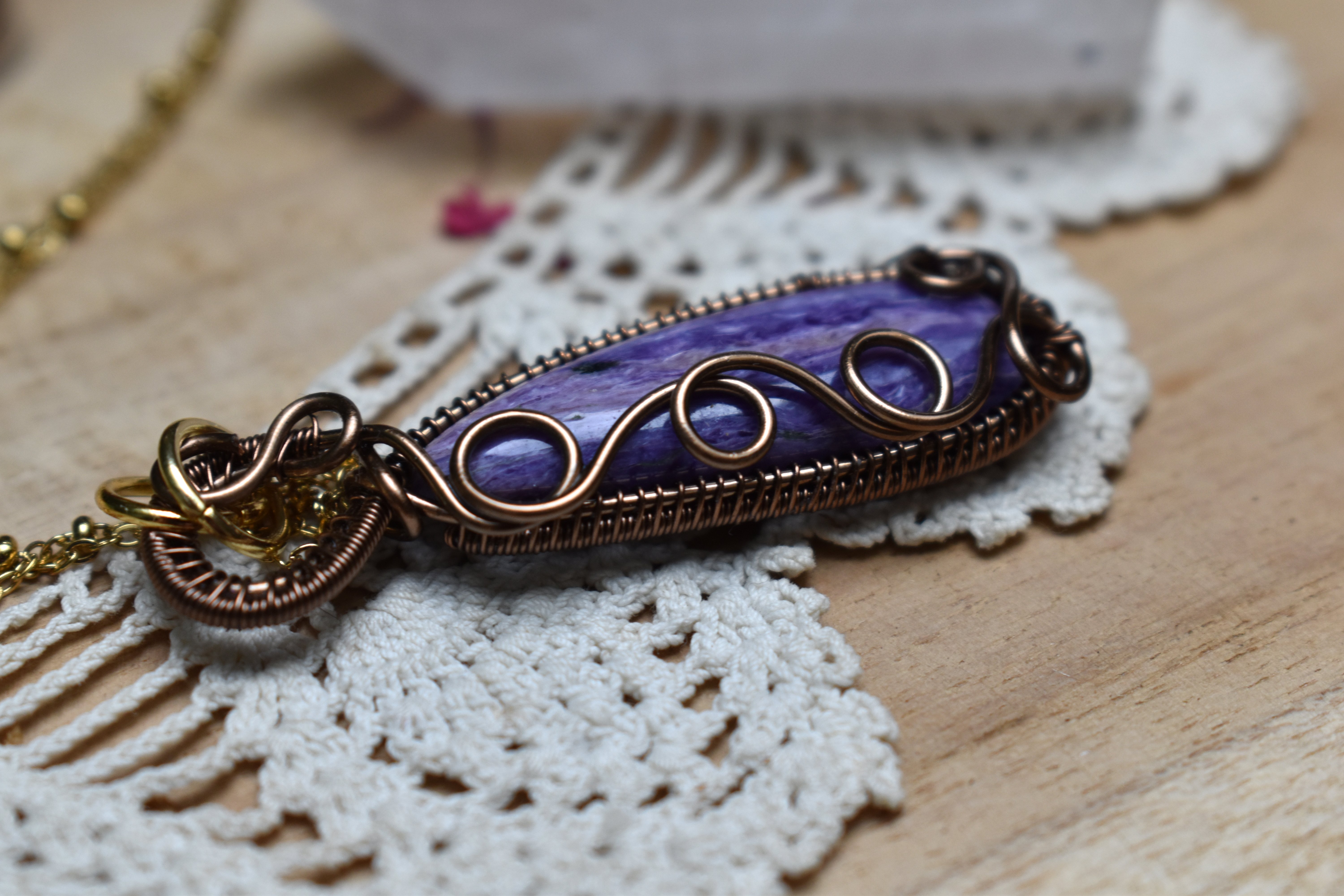 Collier ~Athéna~ Charoite