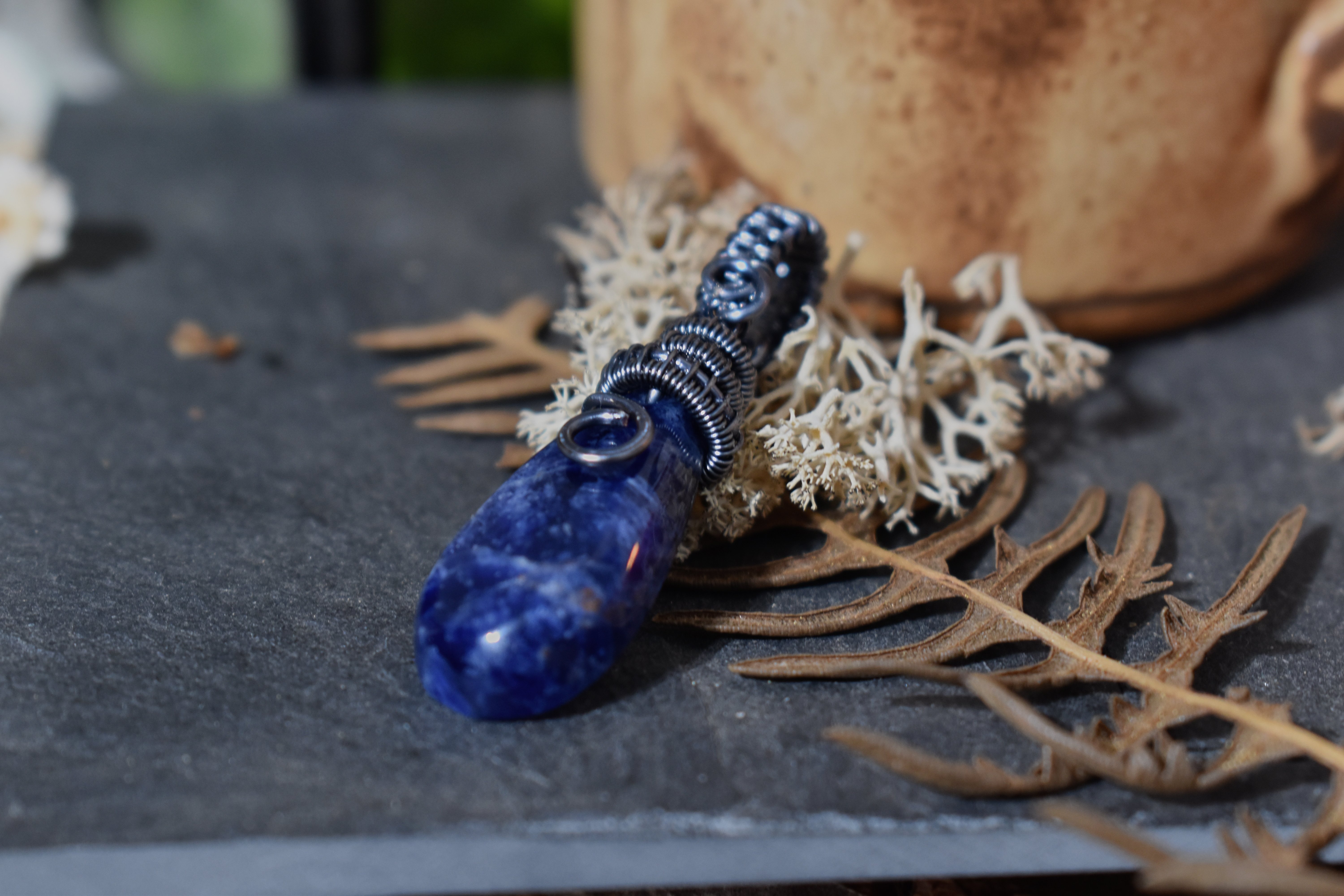 Pendentif ~Gardien du Souffle~ Sodalite