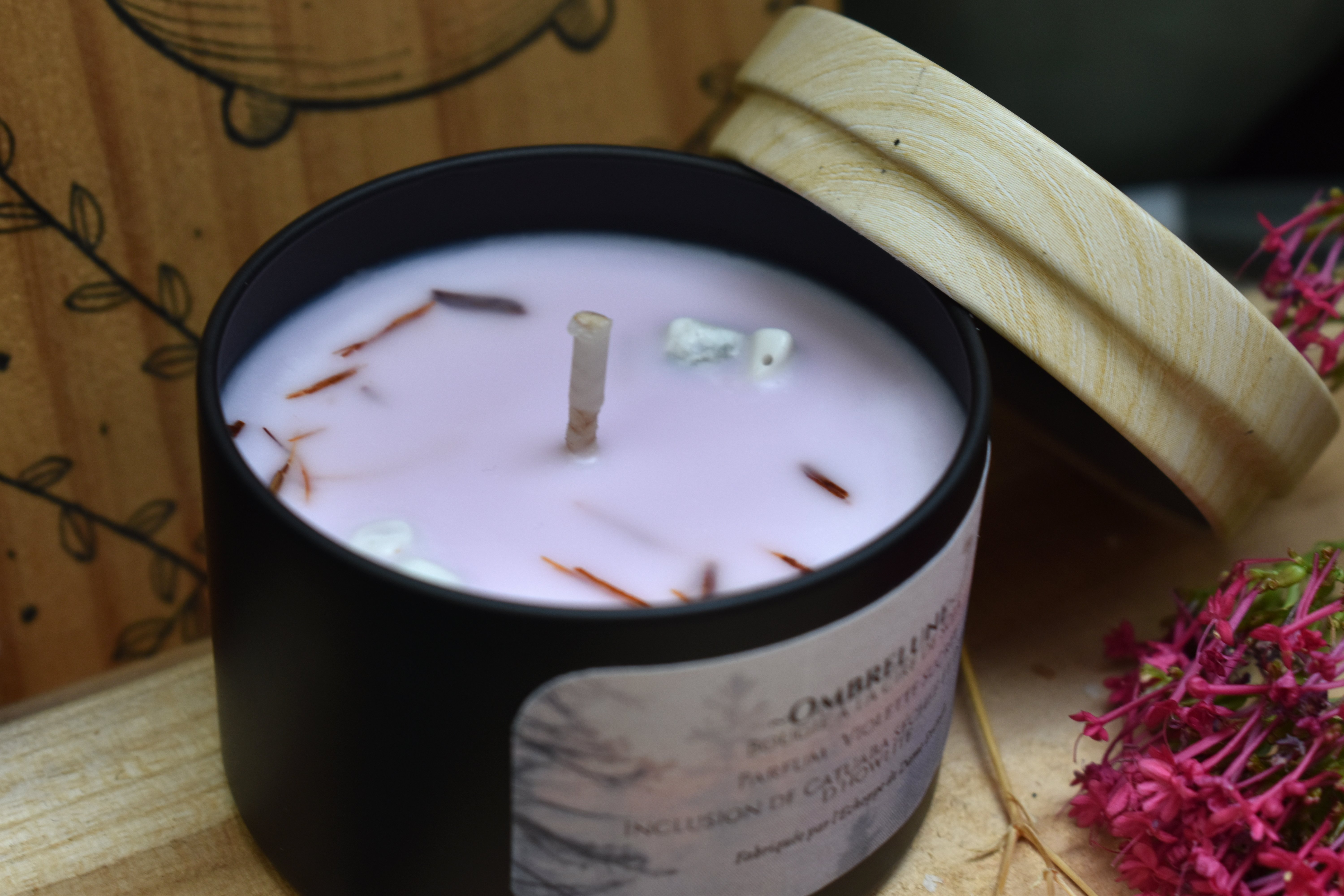 Bougie ~Ombrelune~ Violette Sucrée
