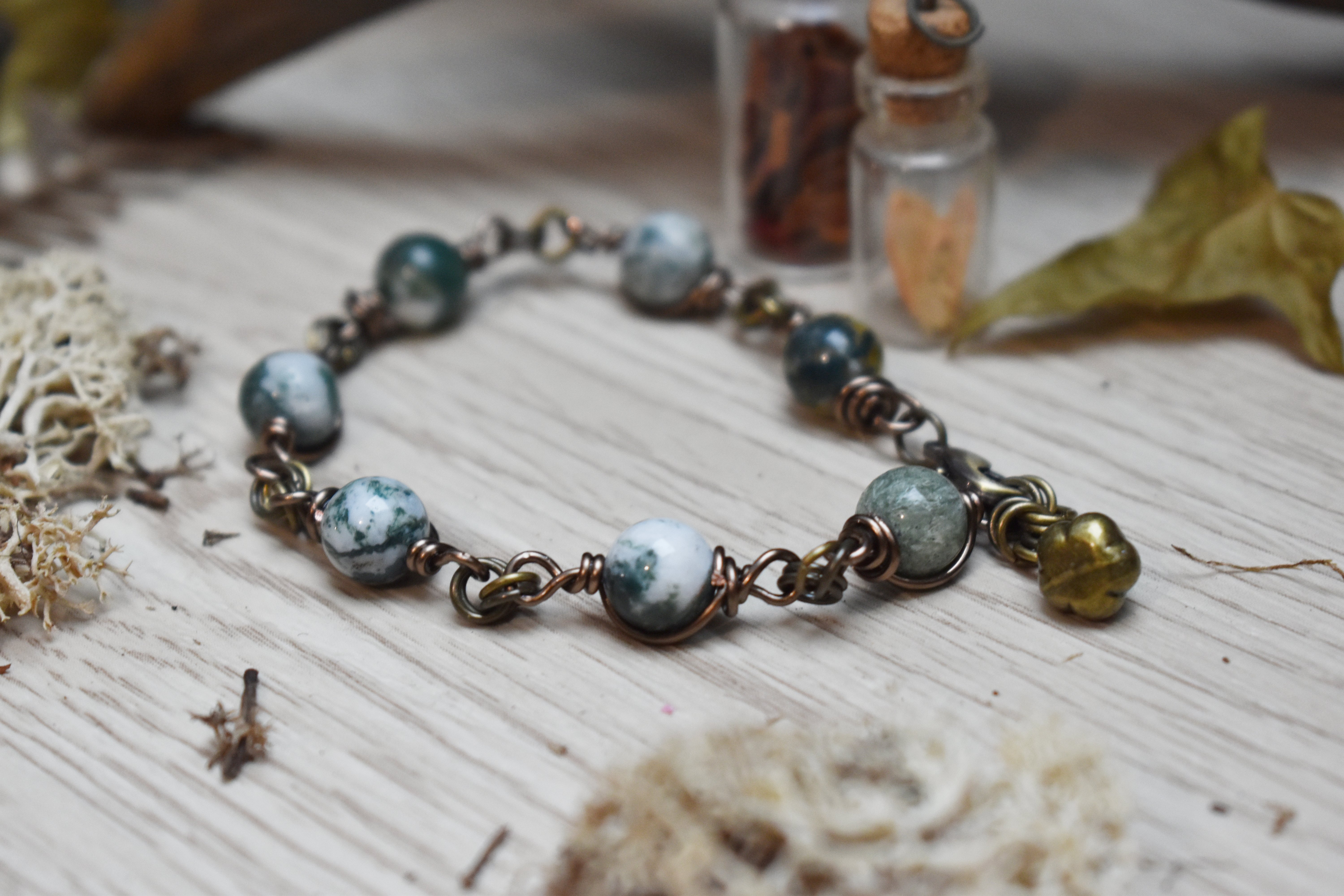 Bracelet ~Aelwynn~ Agate Arbre