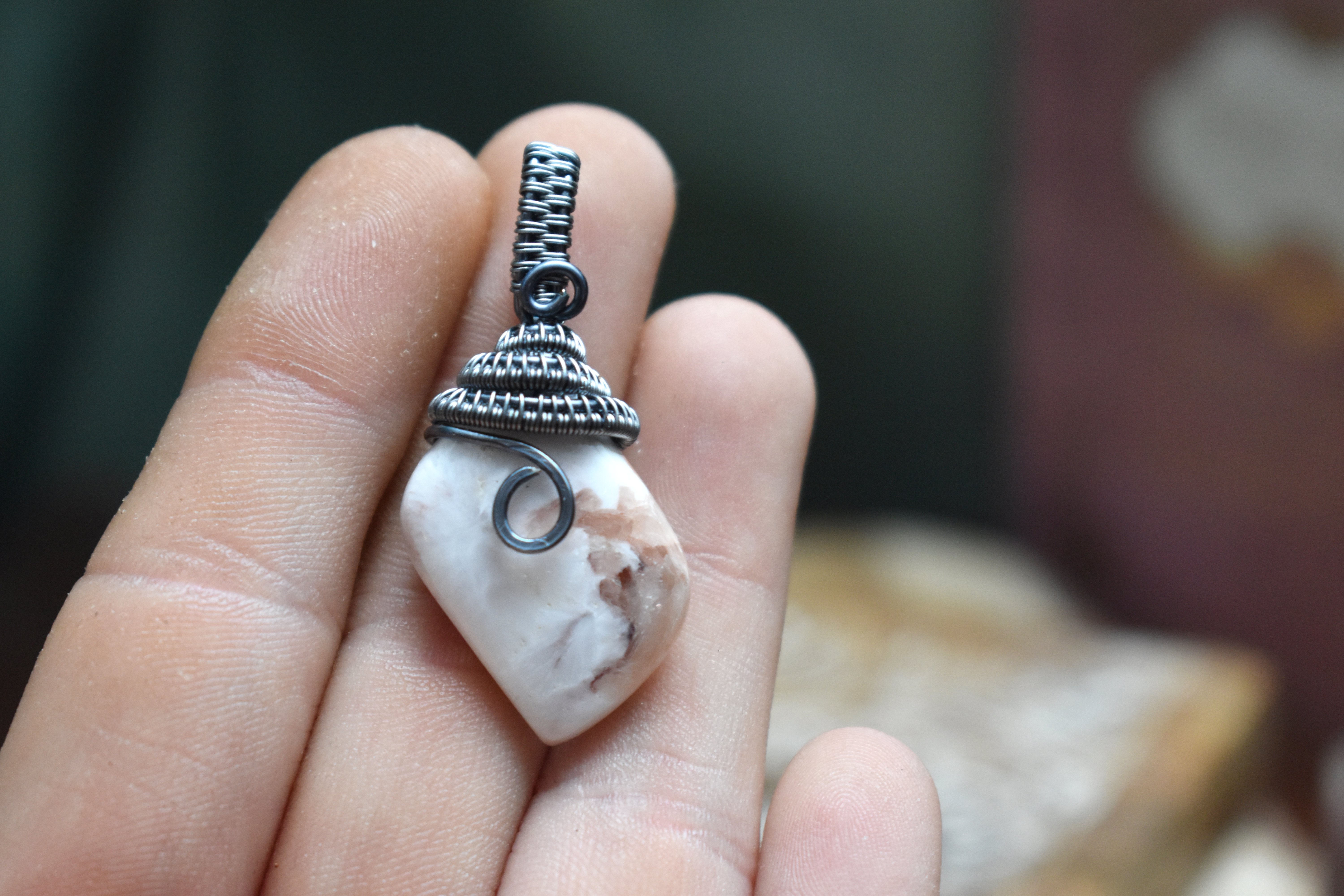 Pendentif ~Gardien du Souffle~ Scolecite