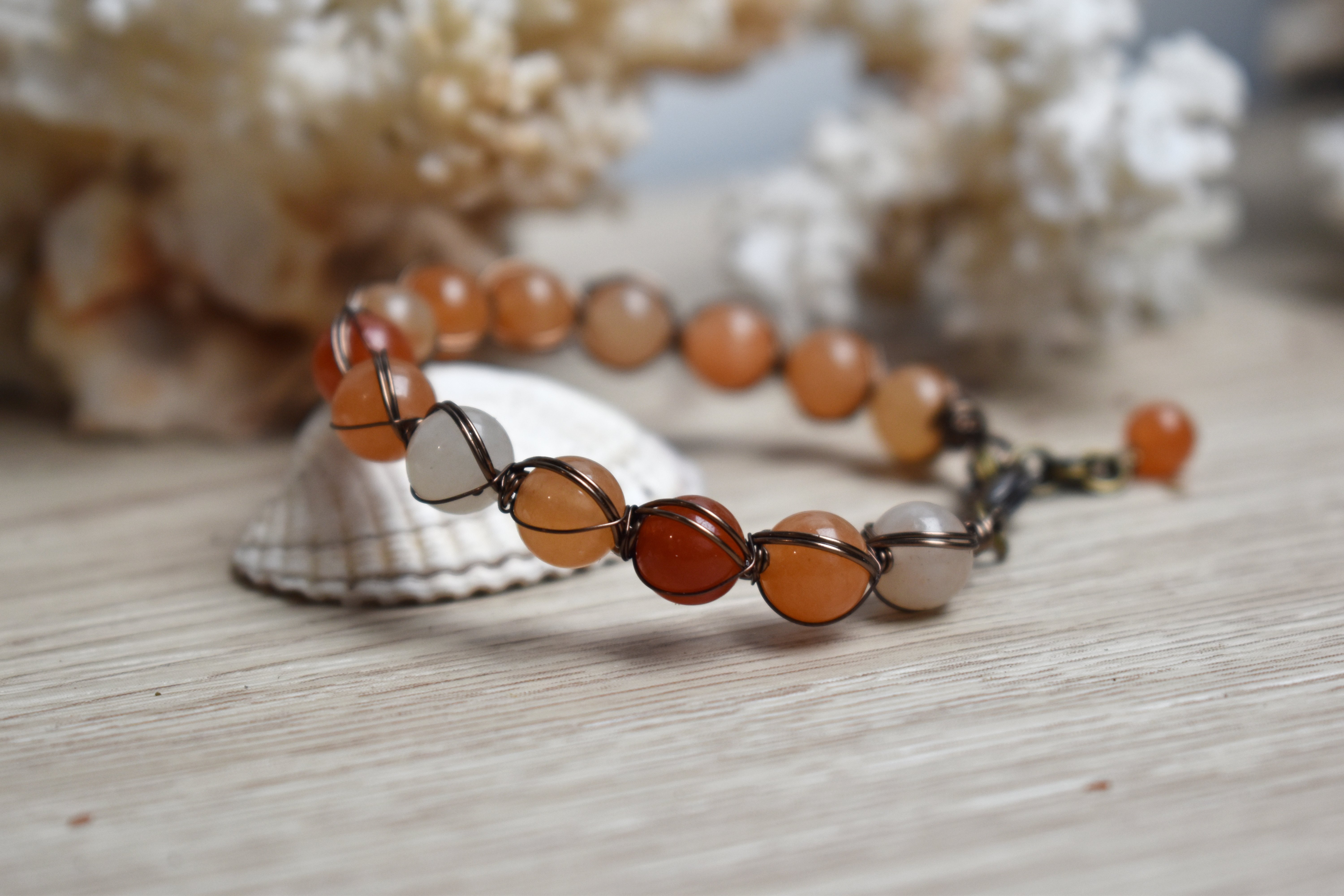 Bracelet ~Aralia~ Aventurine Orange