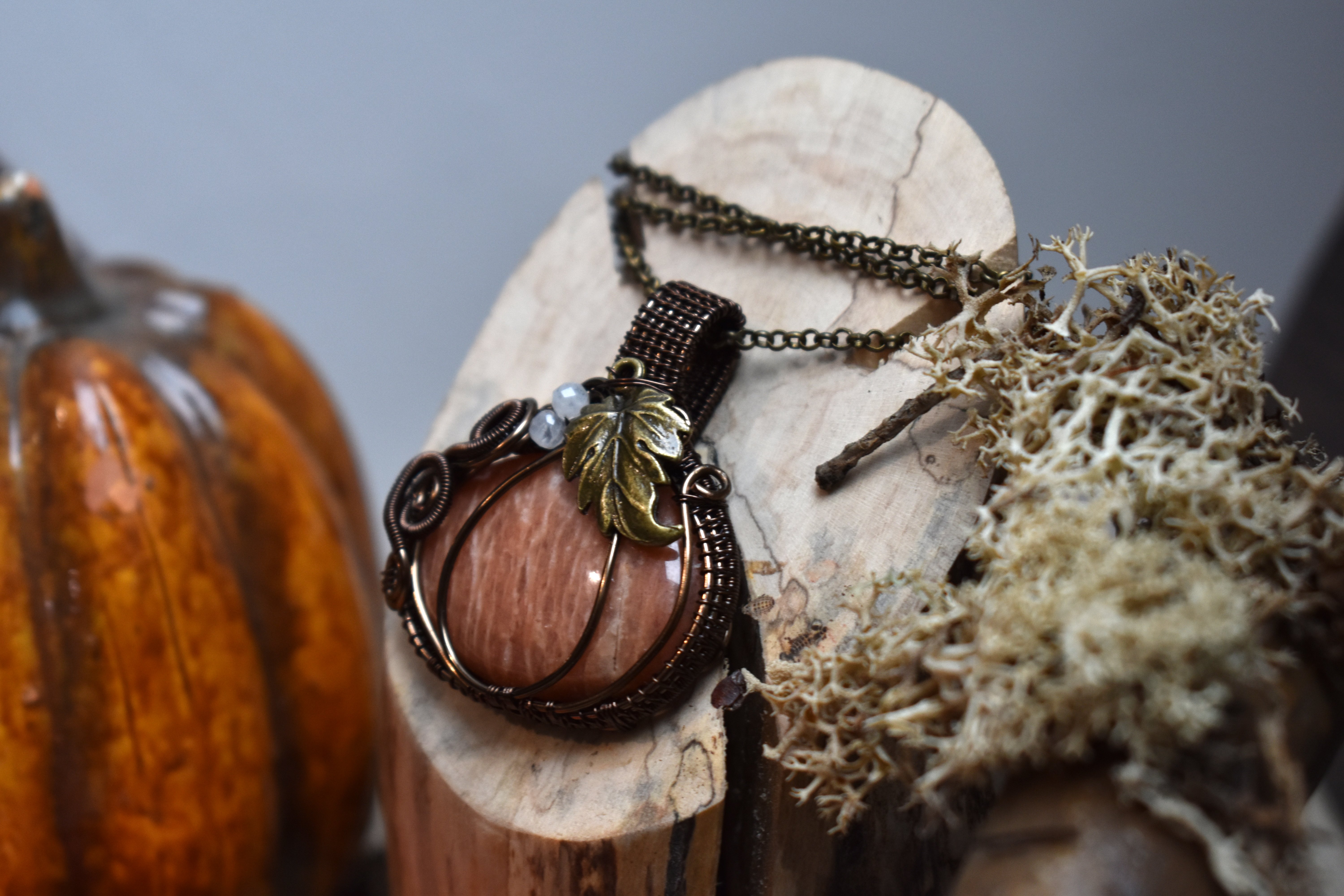 Collier ~Pumpkin~ Aventurine Orange