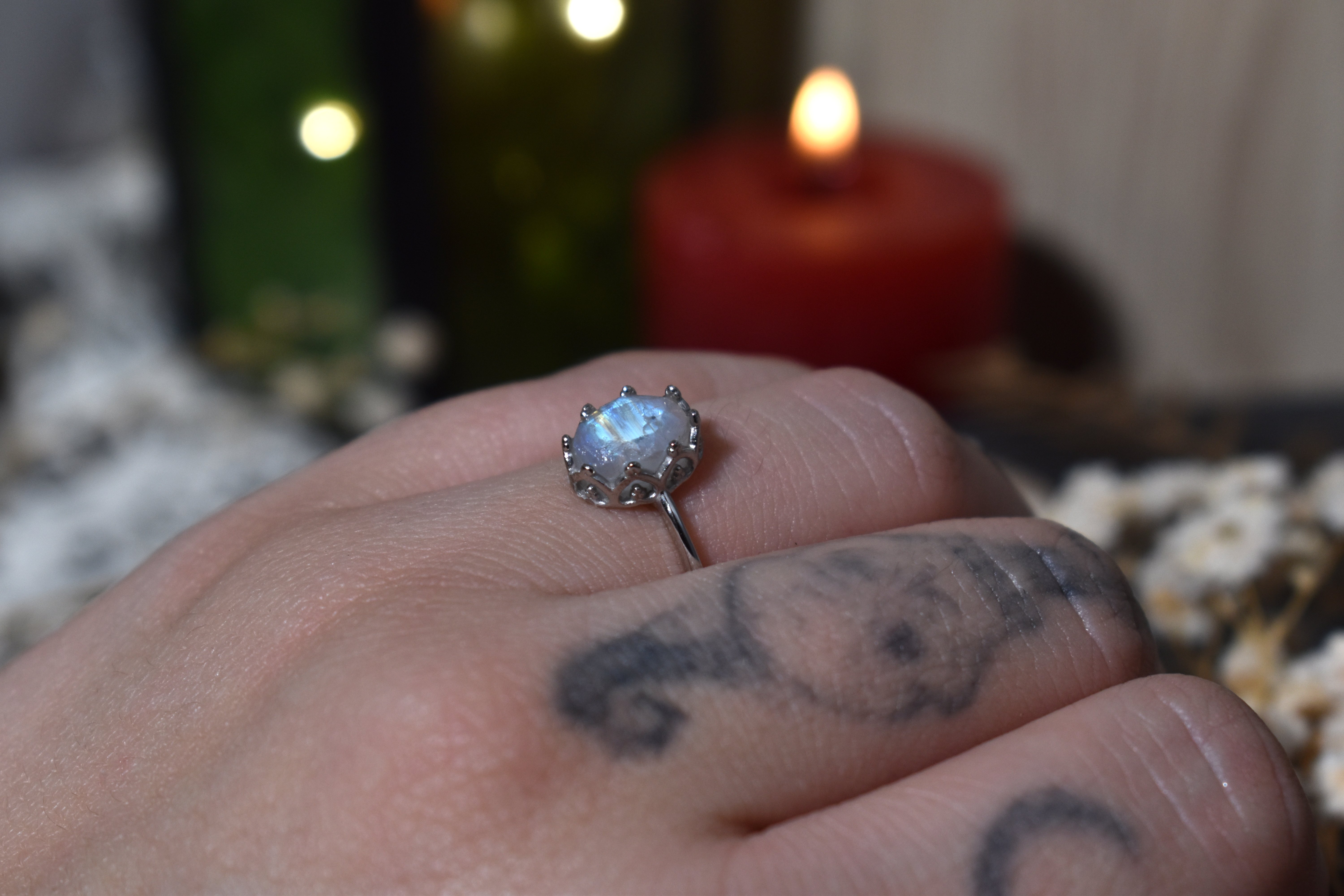 Bague ~Eclat Onirique~ Péristérite