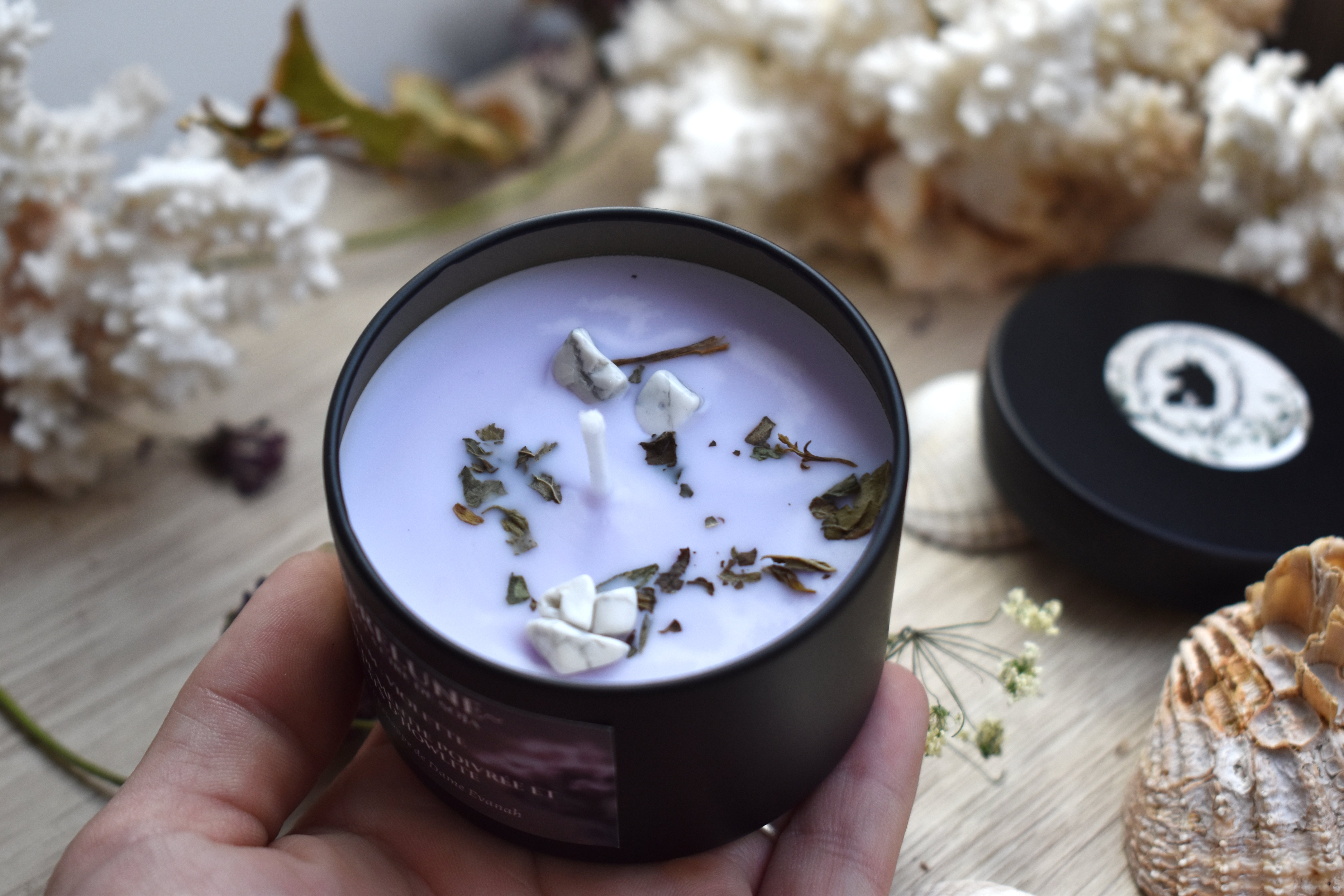 Bougie ~Ombrelune~ Violette / 100g