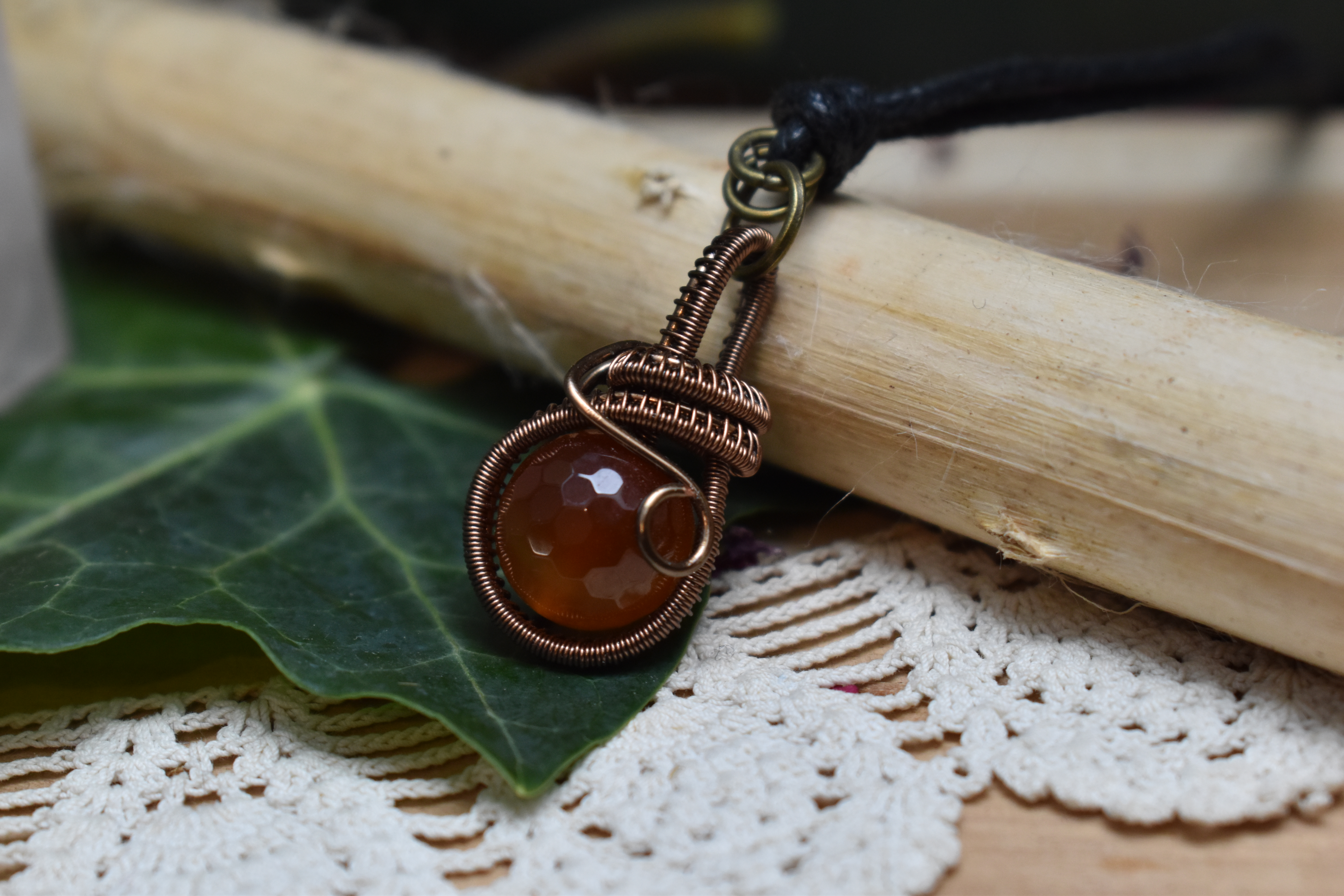 Pendentif ~Fidget~ Cornaline