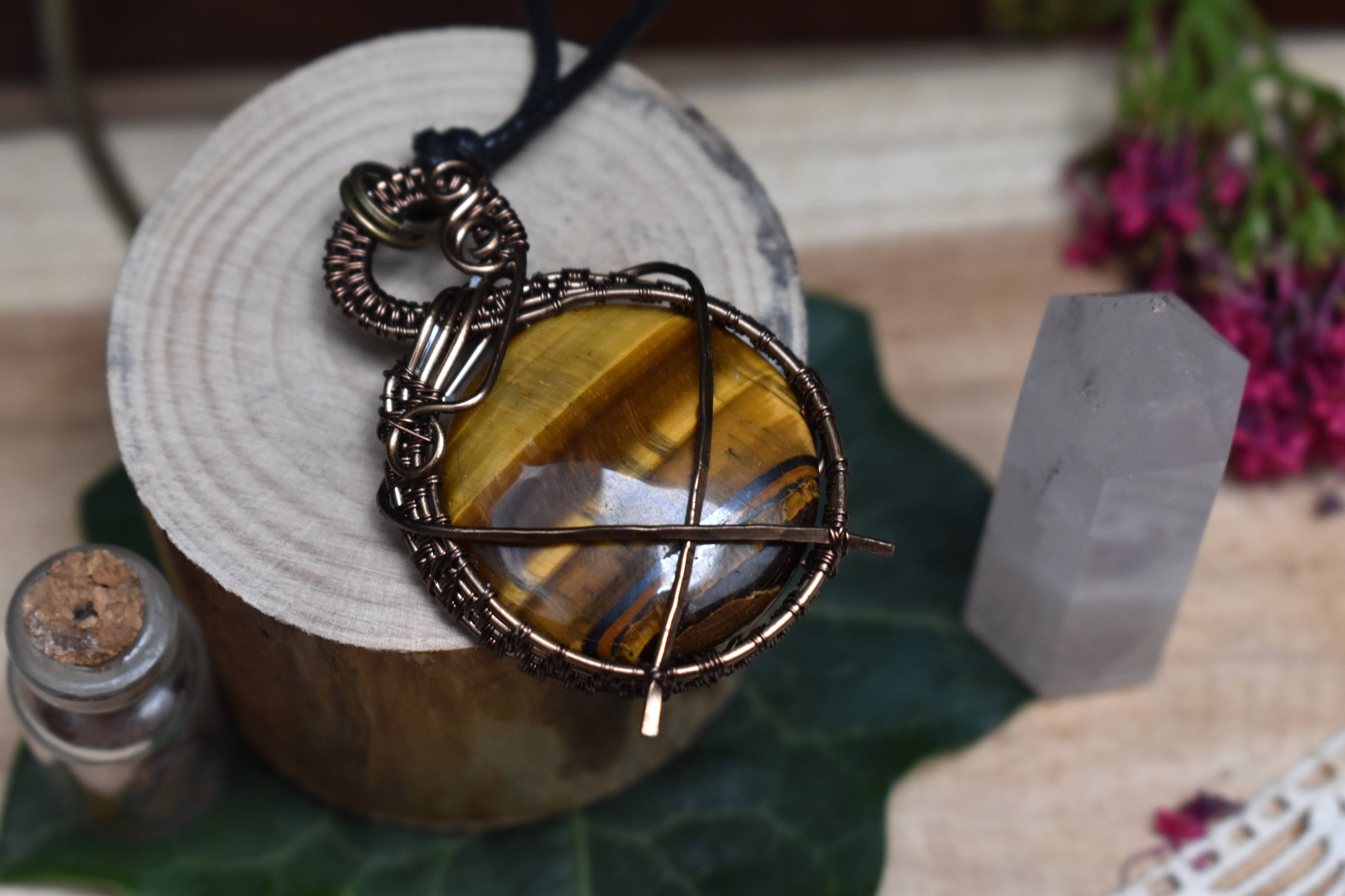 Collier ~Hadès~ Oeil de Tigre