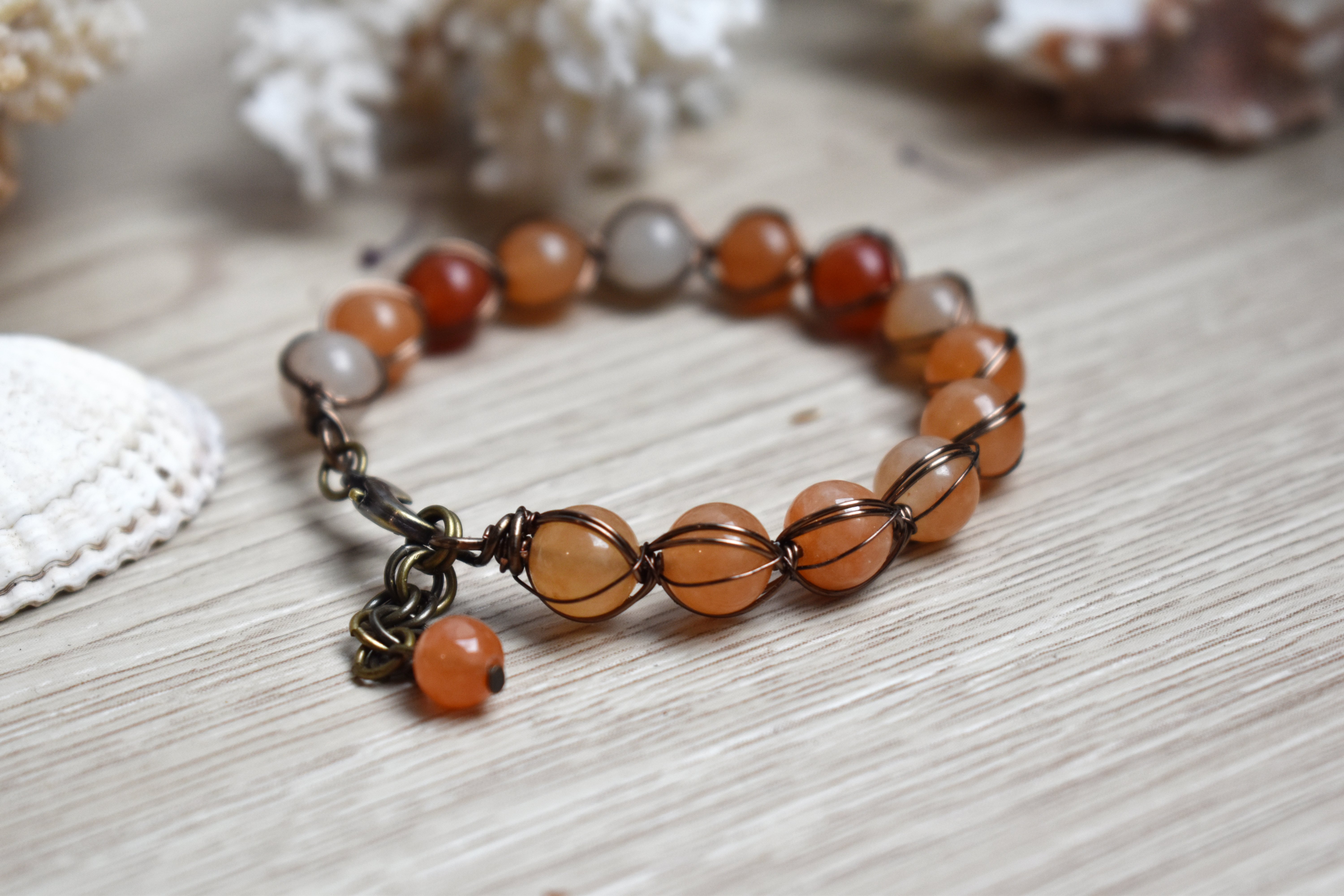 Bracelet ~Aralia~ Aventurine Orange