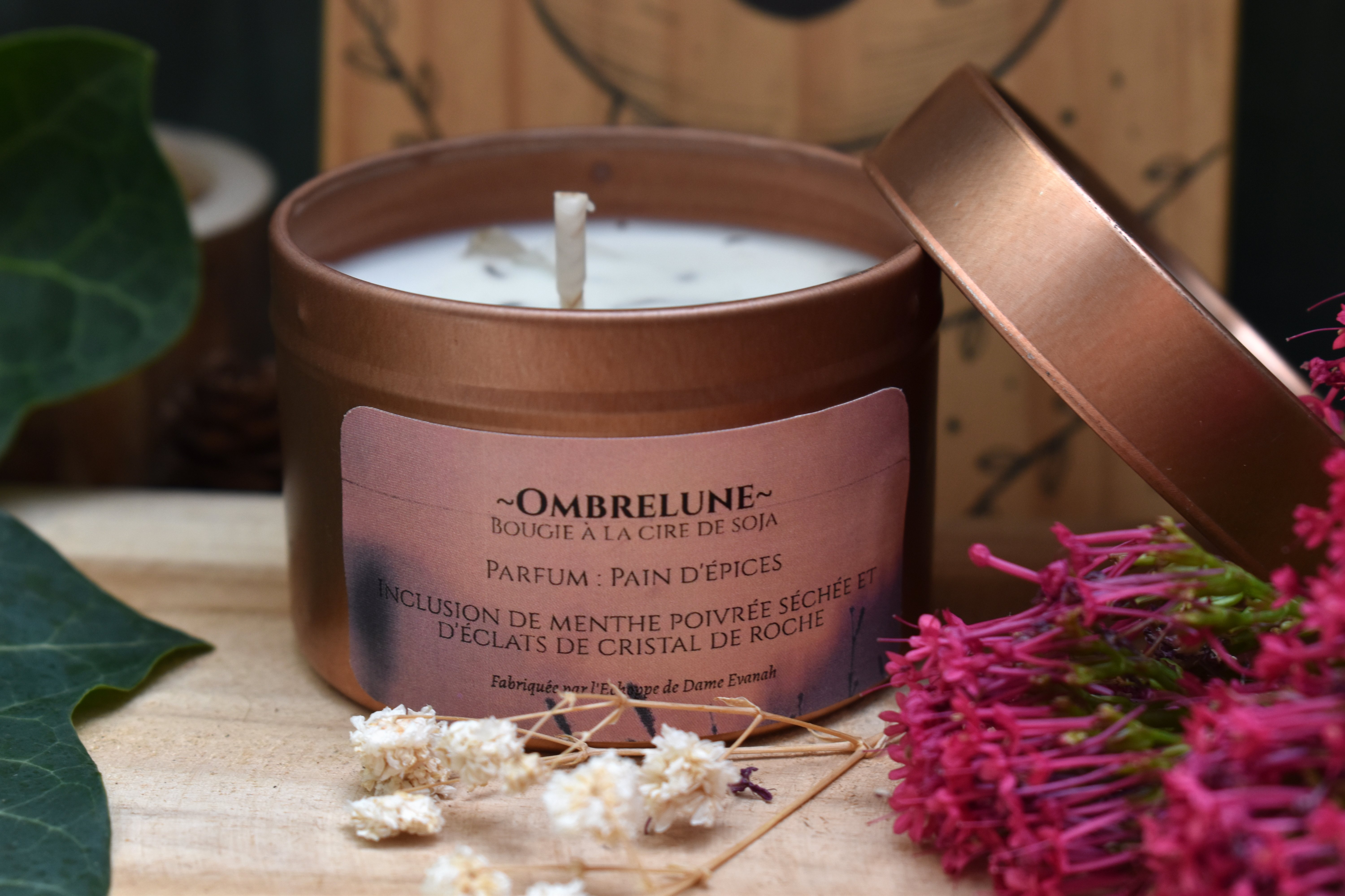 Bougie ~Ombrelune~ Pain d'Epices