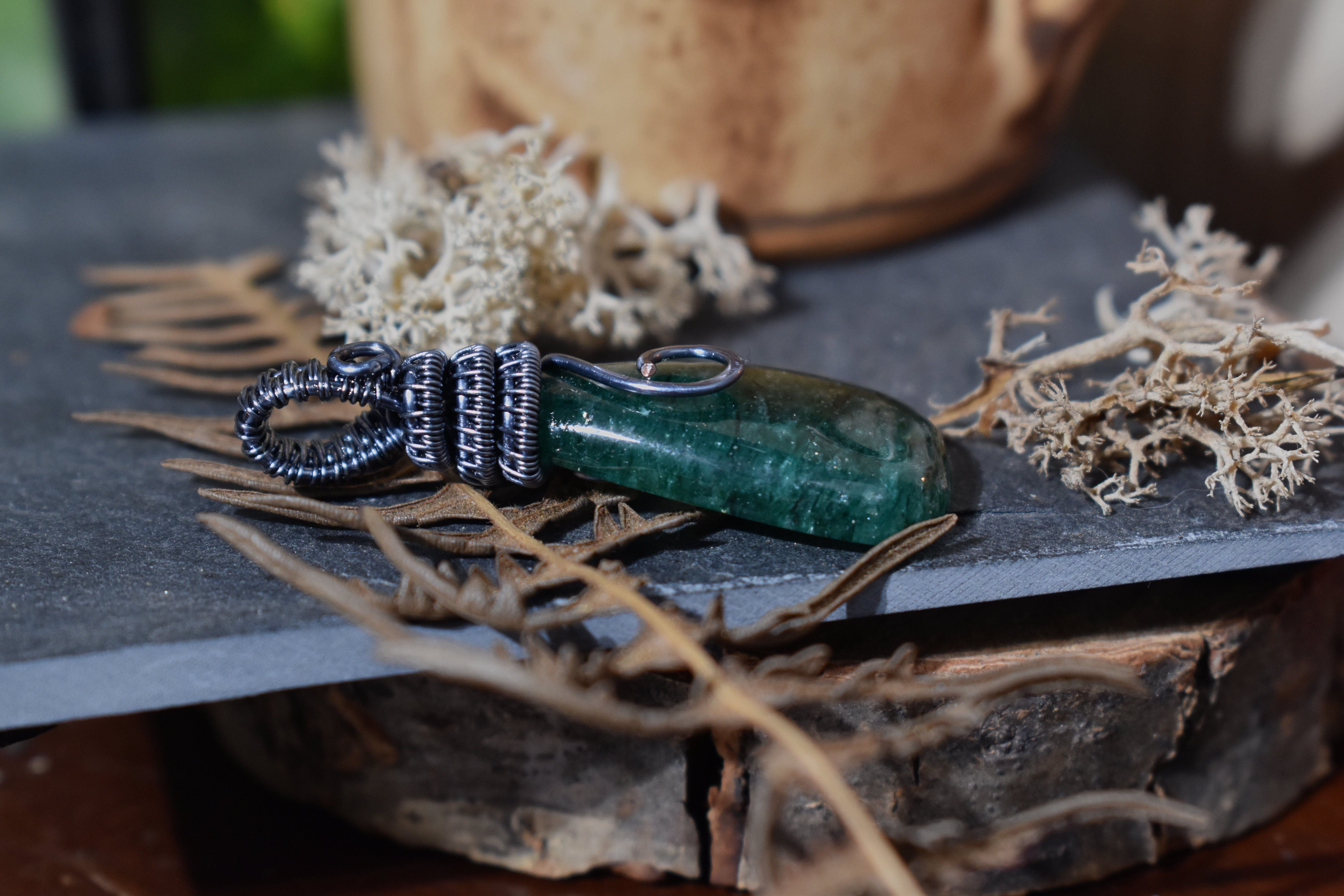 Pendentif ~Gardien du Souffle~ Aventurine