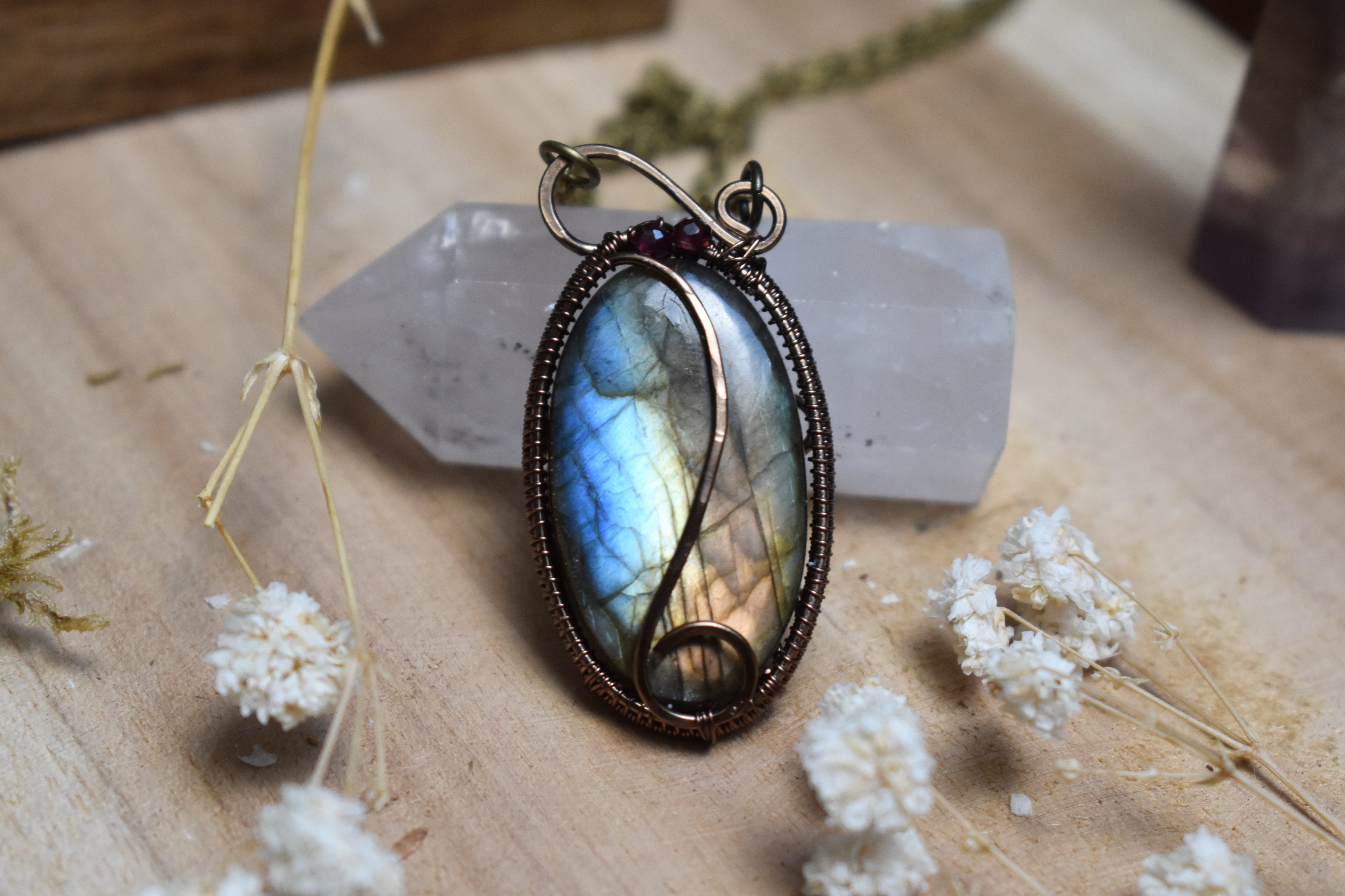 Collier ~Nébuleuse~ Labradorite