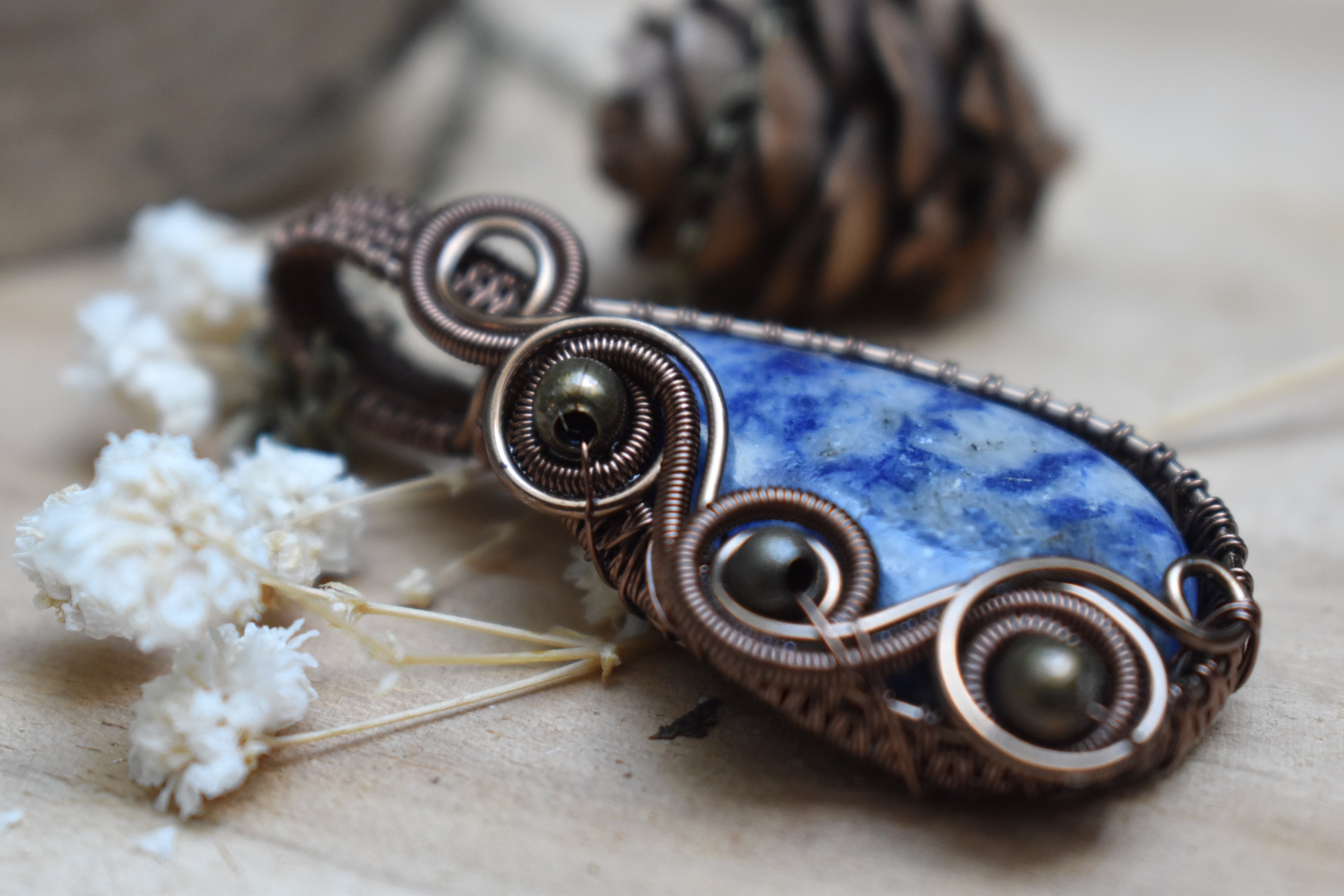 Collier ~Brume Abyssale~ Dummortiérite 
