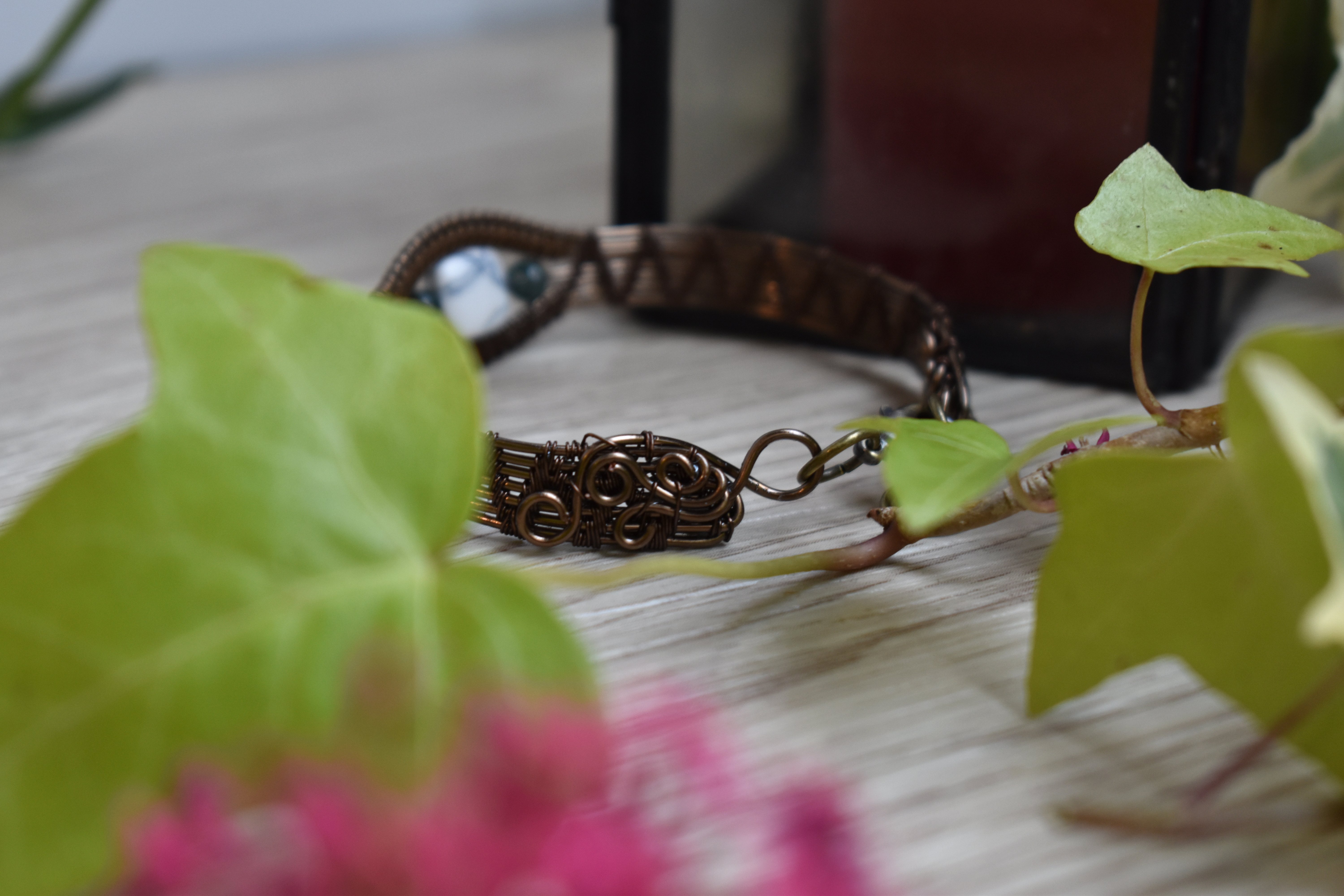Bracelet ~Melwën~ Howlite & Agate Mousse
