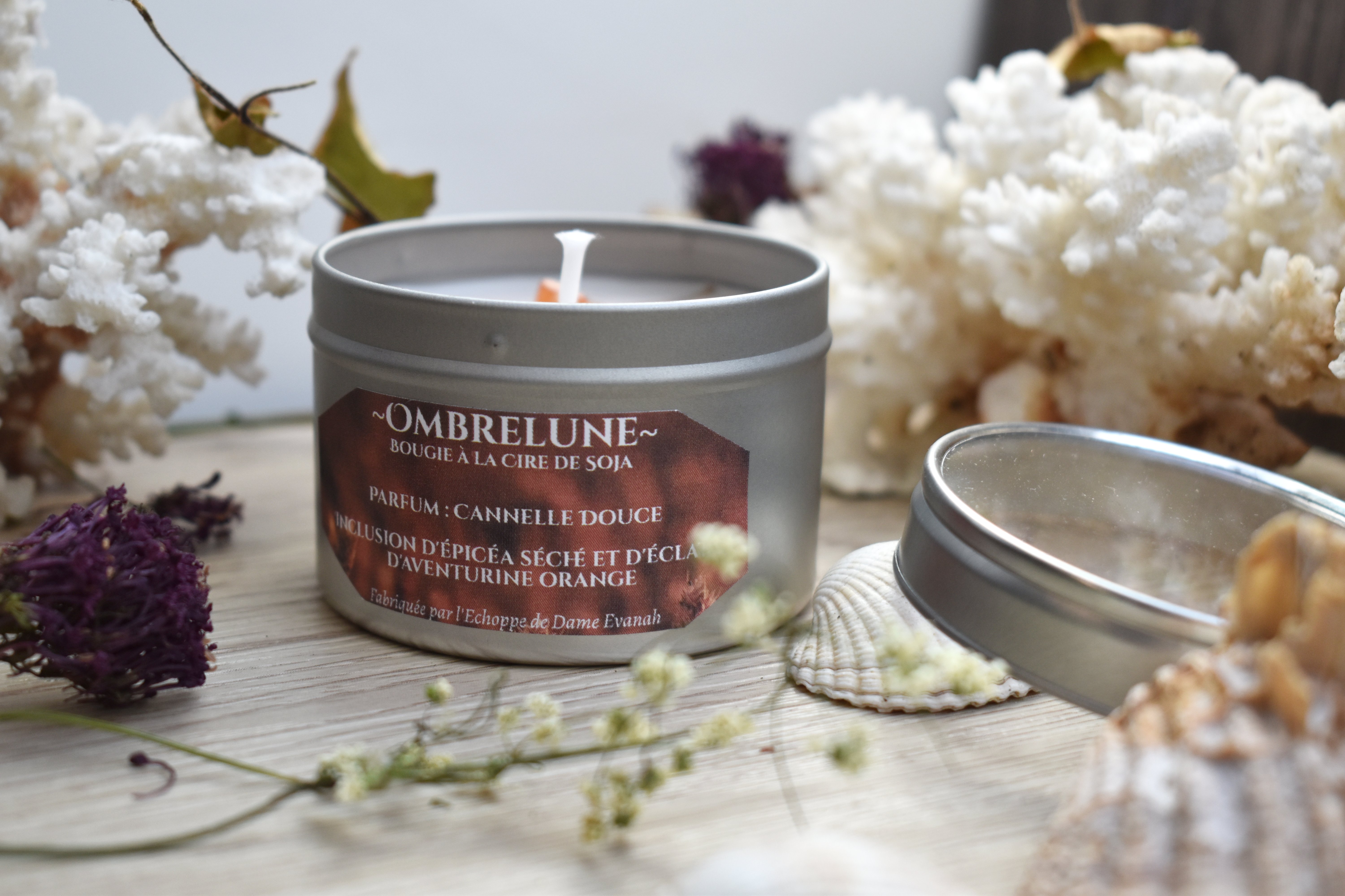 Bougie ~Ombrelune~ Cannelle Douce / 100g