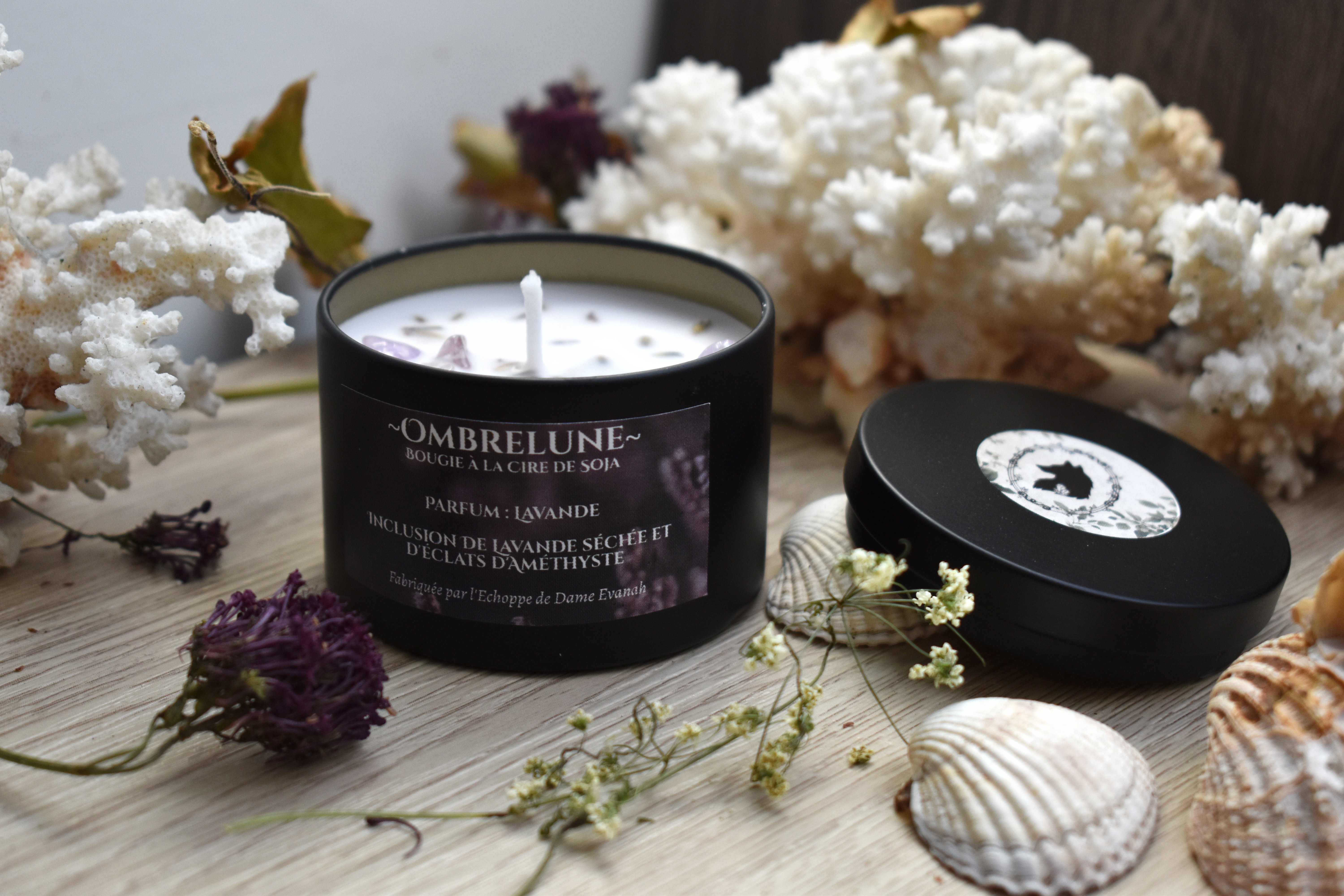 Bougie ~Ombrelune~ Lavande /100g