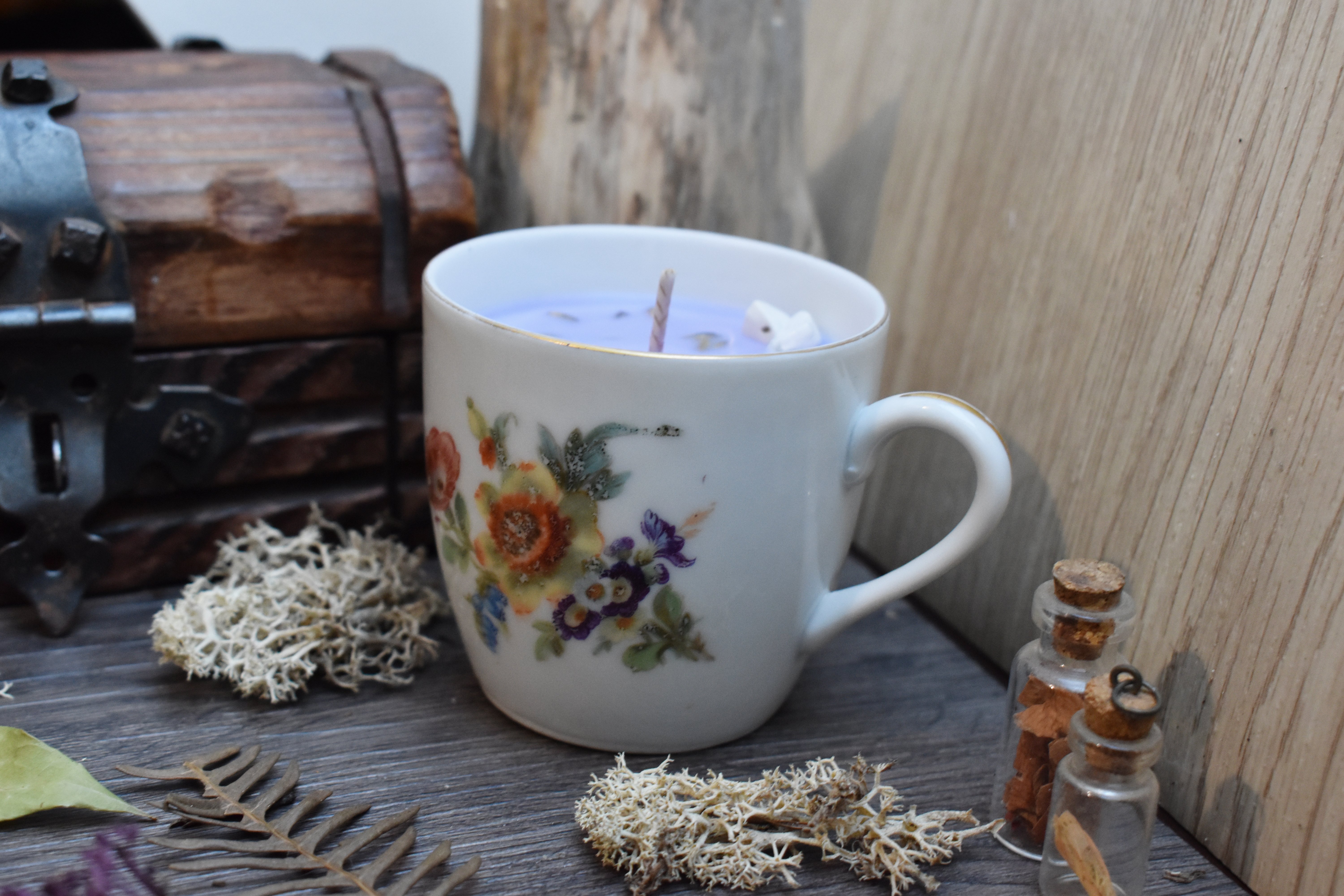 Bougie ~Brume d'Autrefois~ Violette / 100g