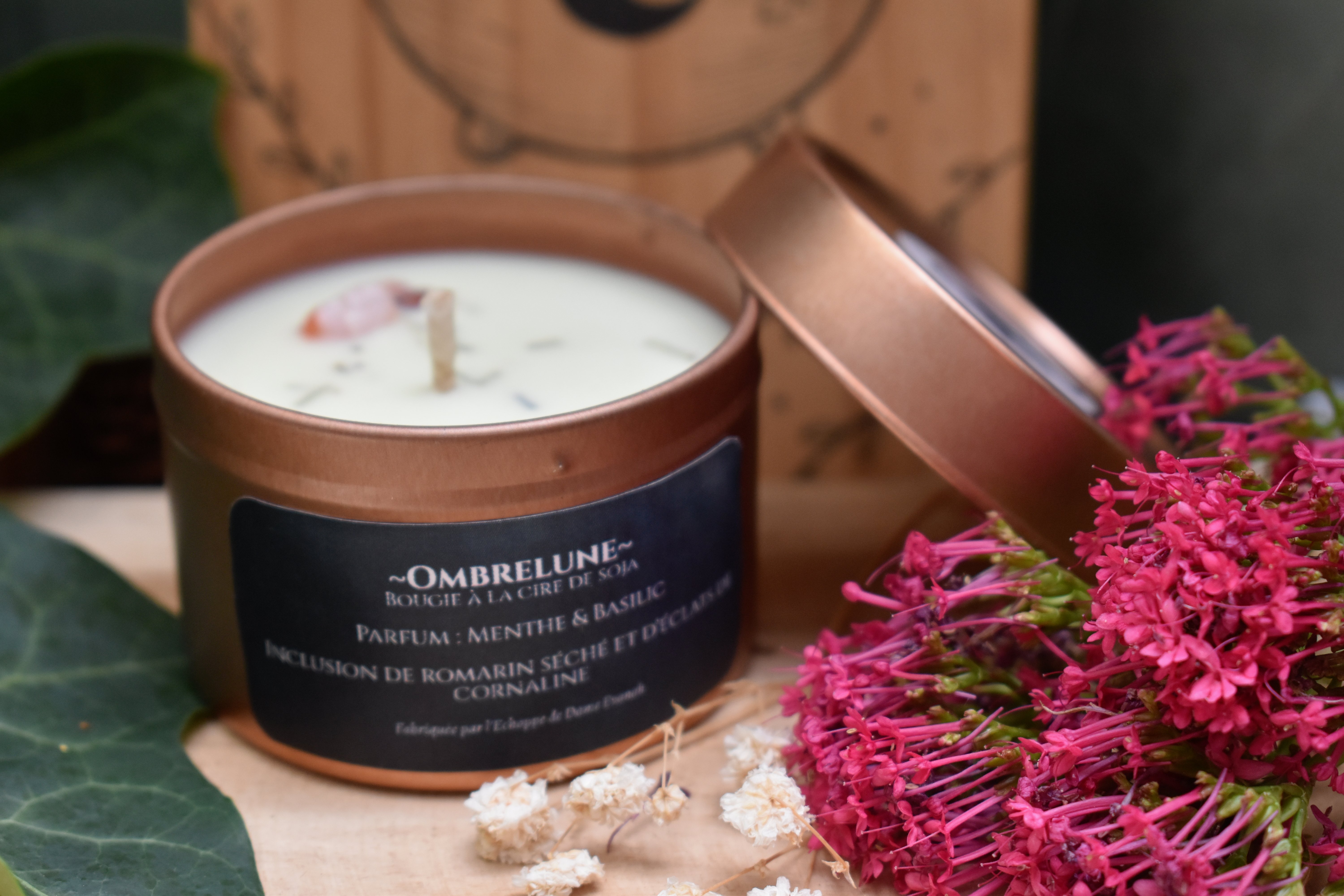 Bougie ~Ombrelune~ Menthe & Basilic