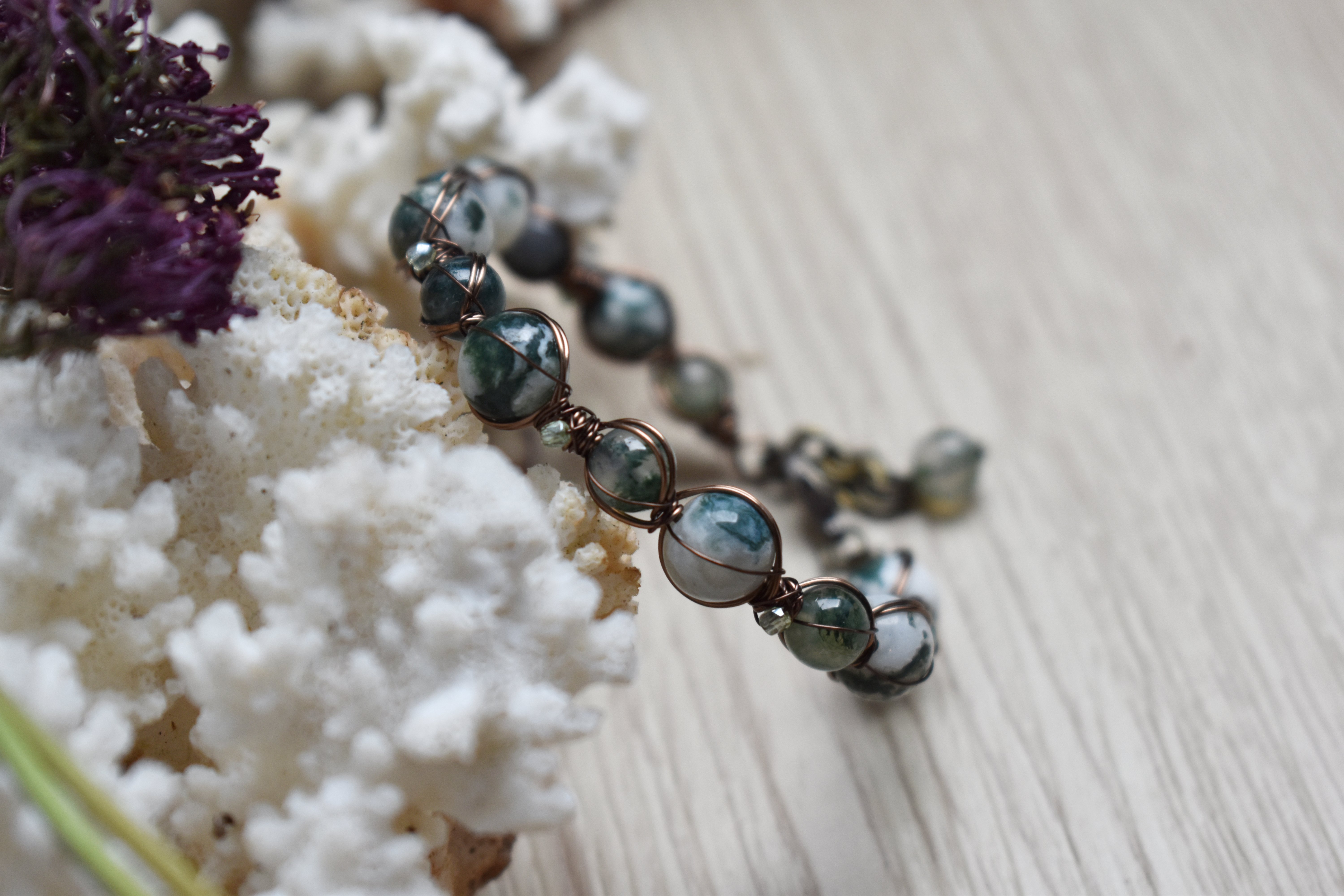 Bracelet ~Sybaris~ Agate Arbre 