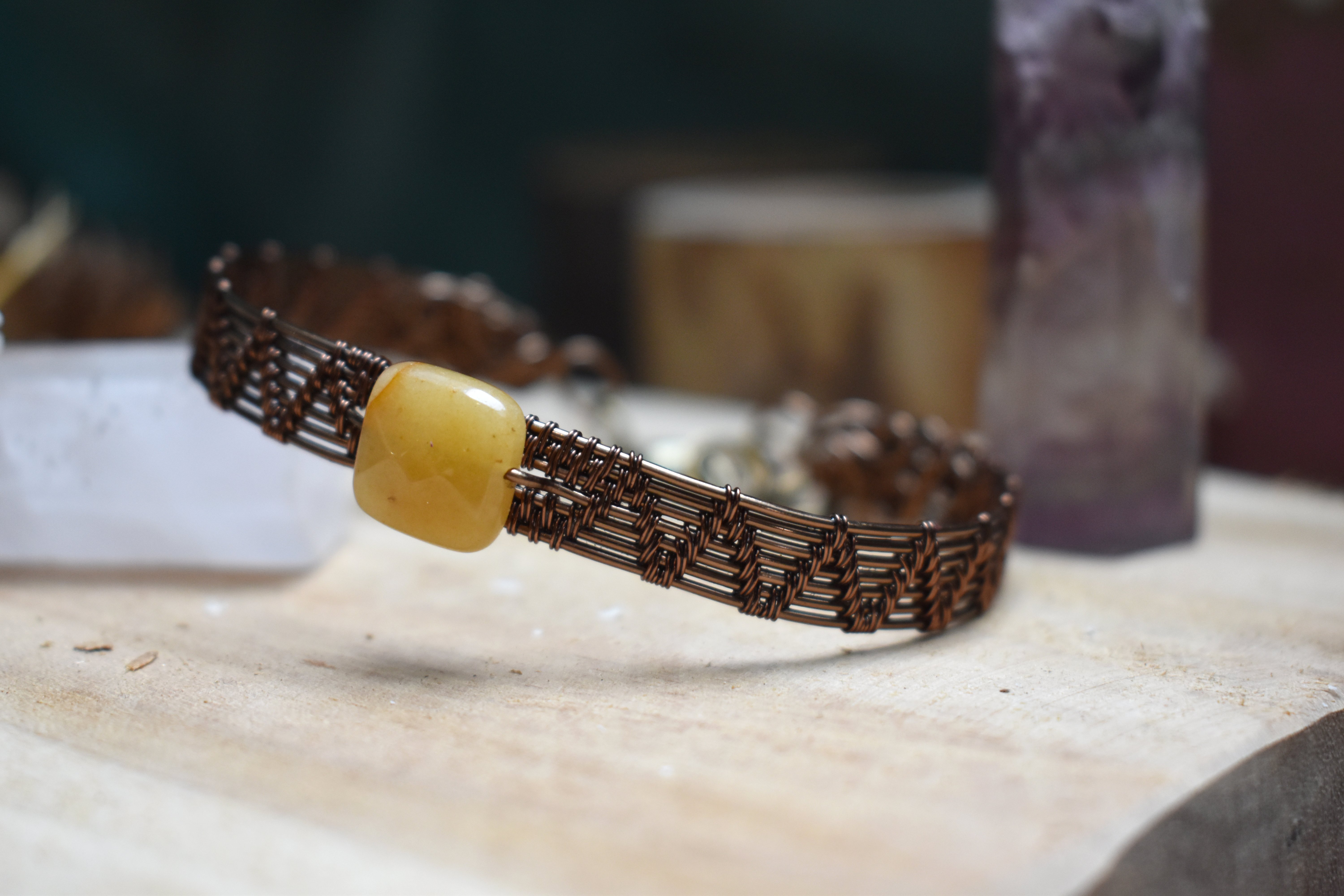 Bracelet ~Forge Précieuse~ Calcite Jaune