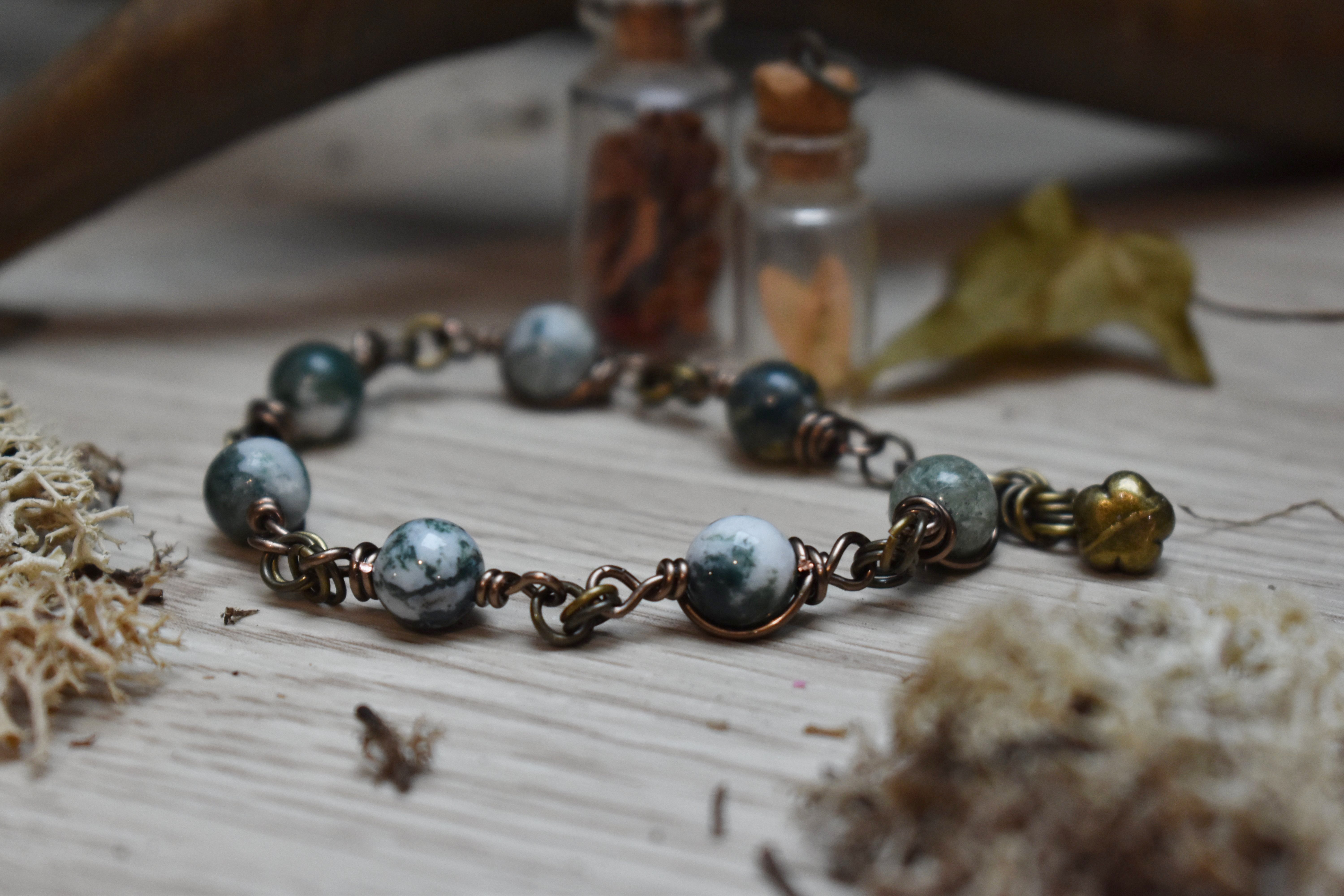 Bracelet ~Aelwynn~ Agate Arbre