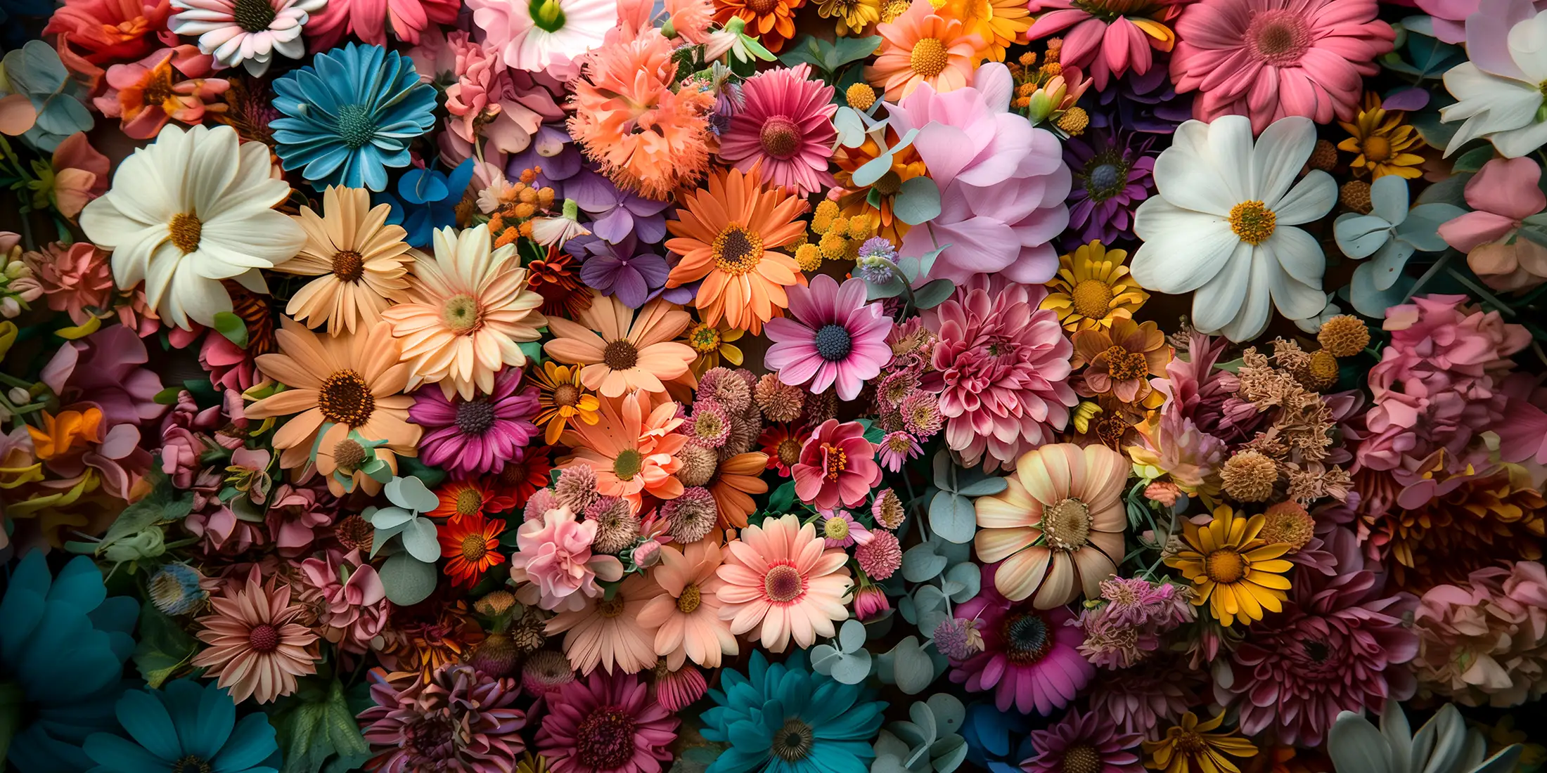 Composition de fleurs séchées