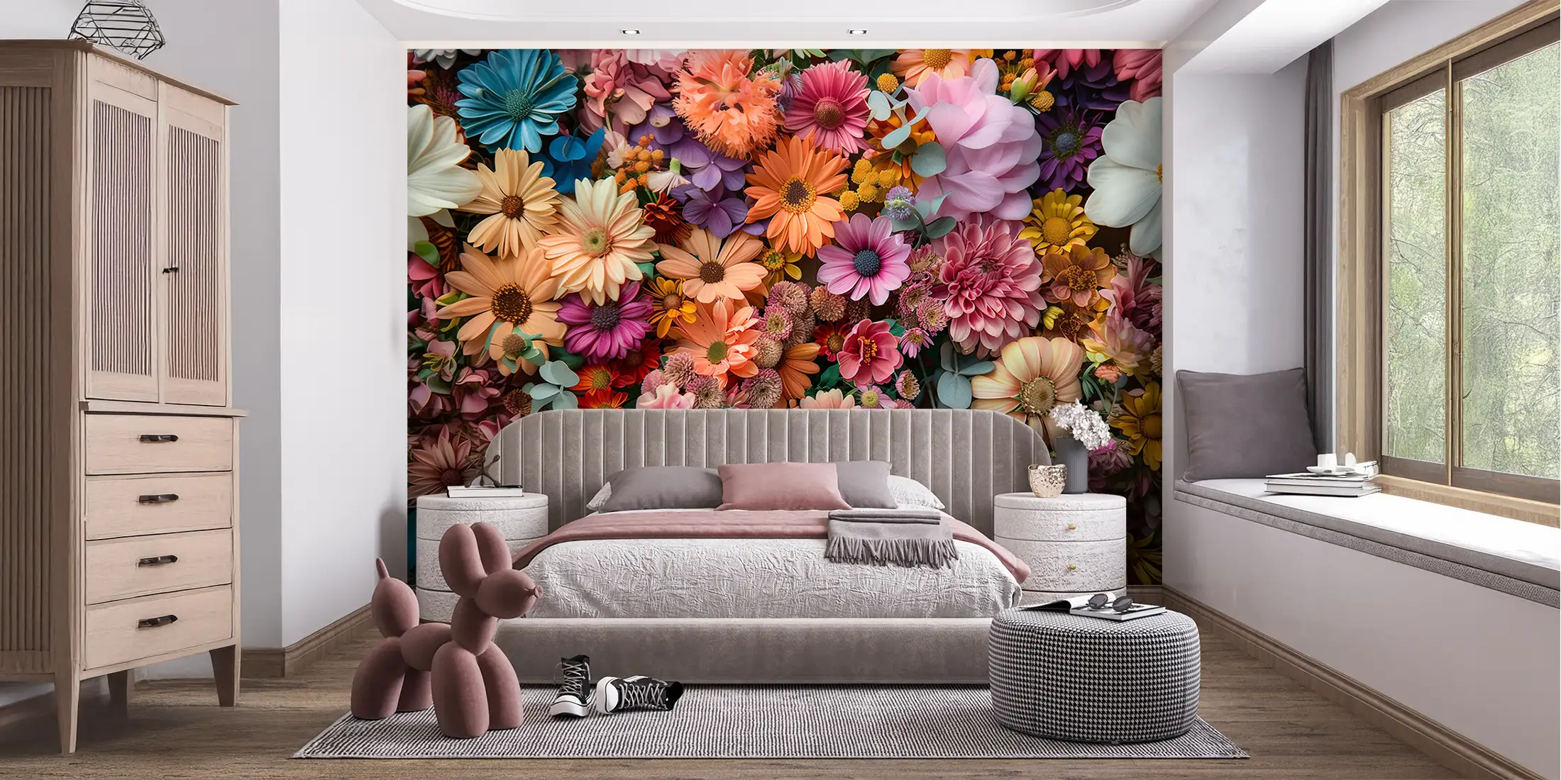 Composition de fleurs séchées