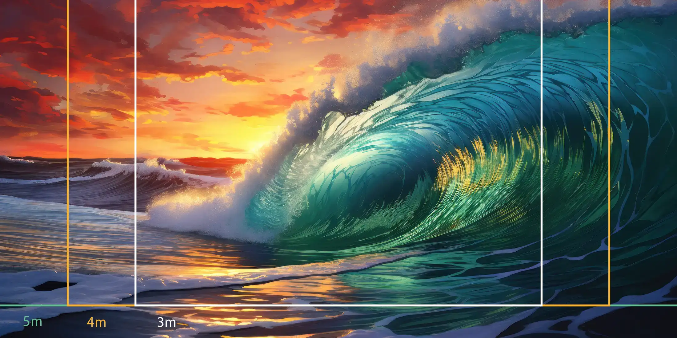 Vague au crépuscule
