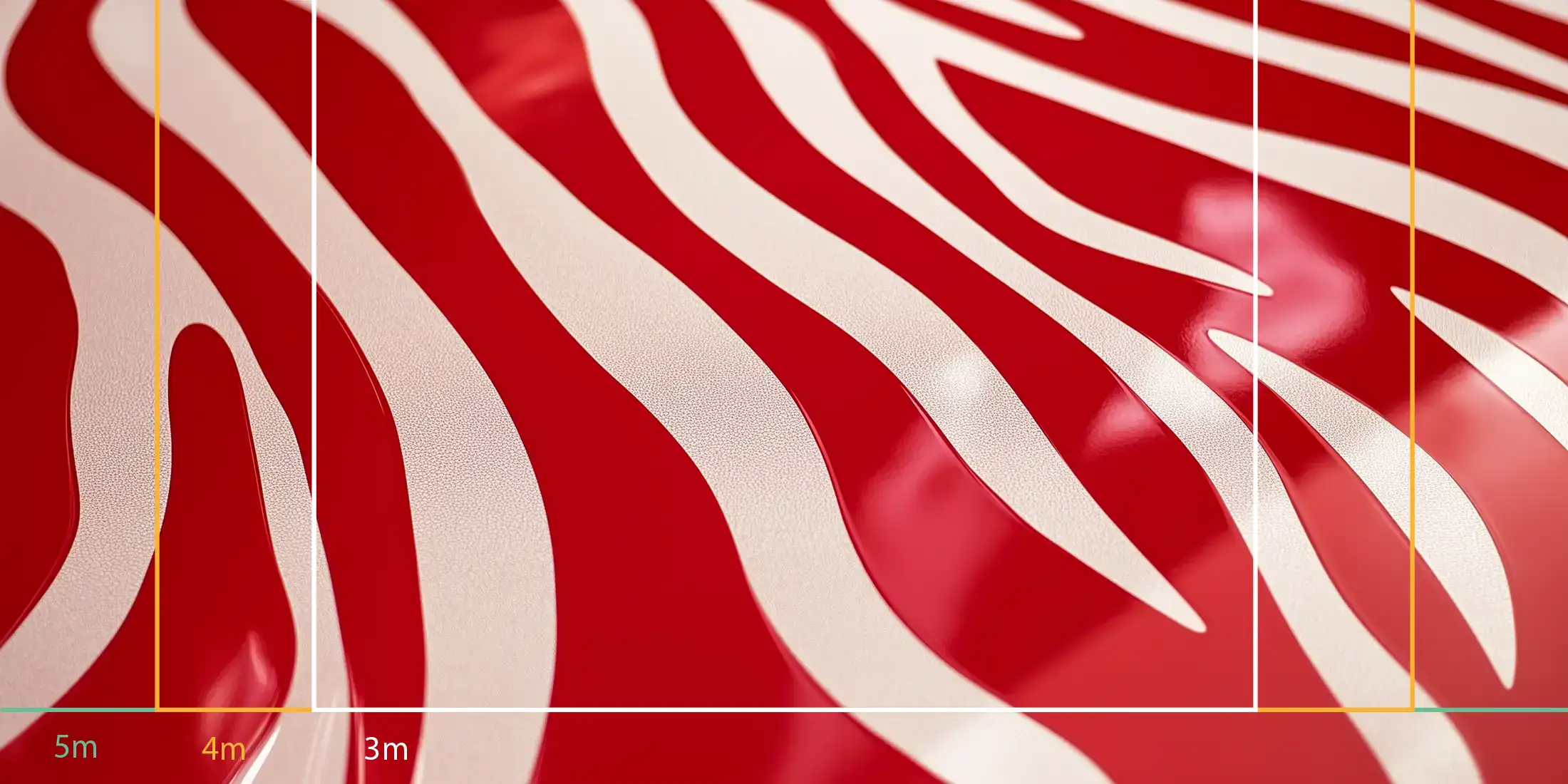Rayures rouge brillant 