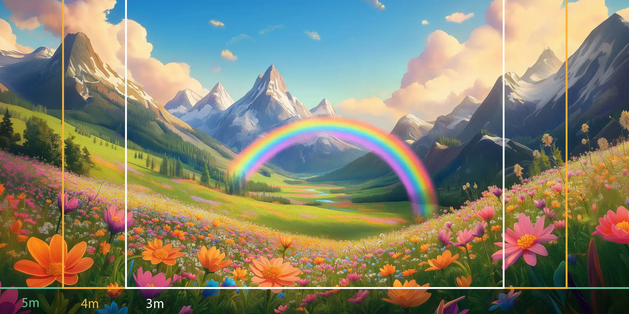 Arc-en-ciel en montagne 