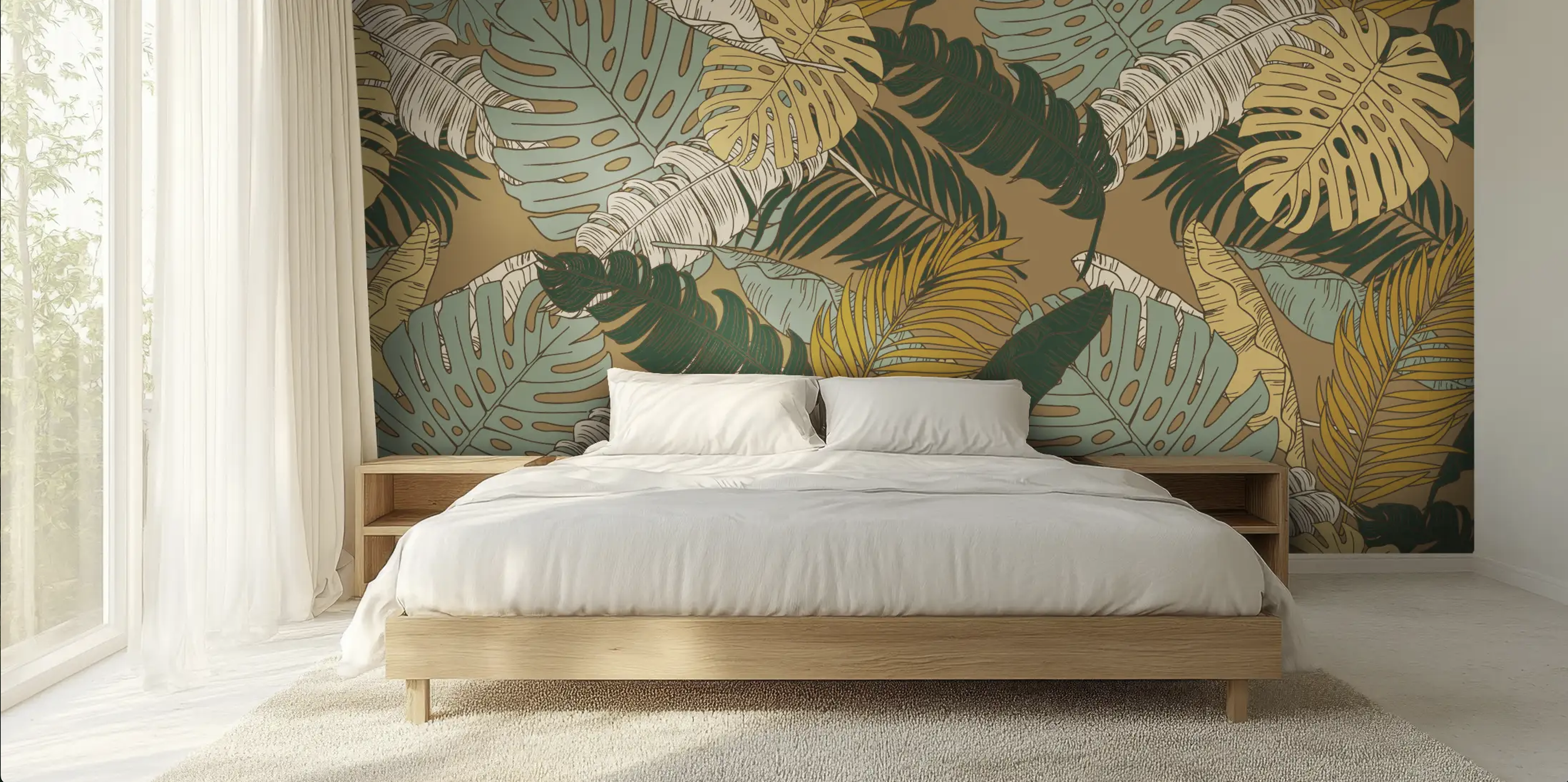 Feuilles tropicales nature