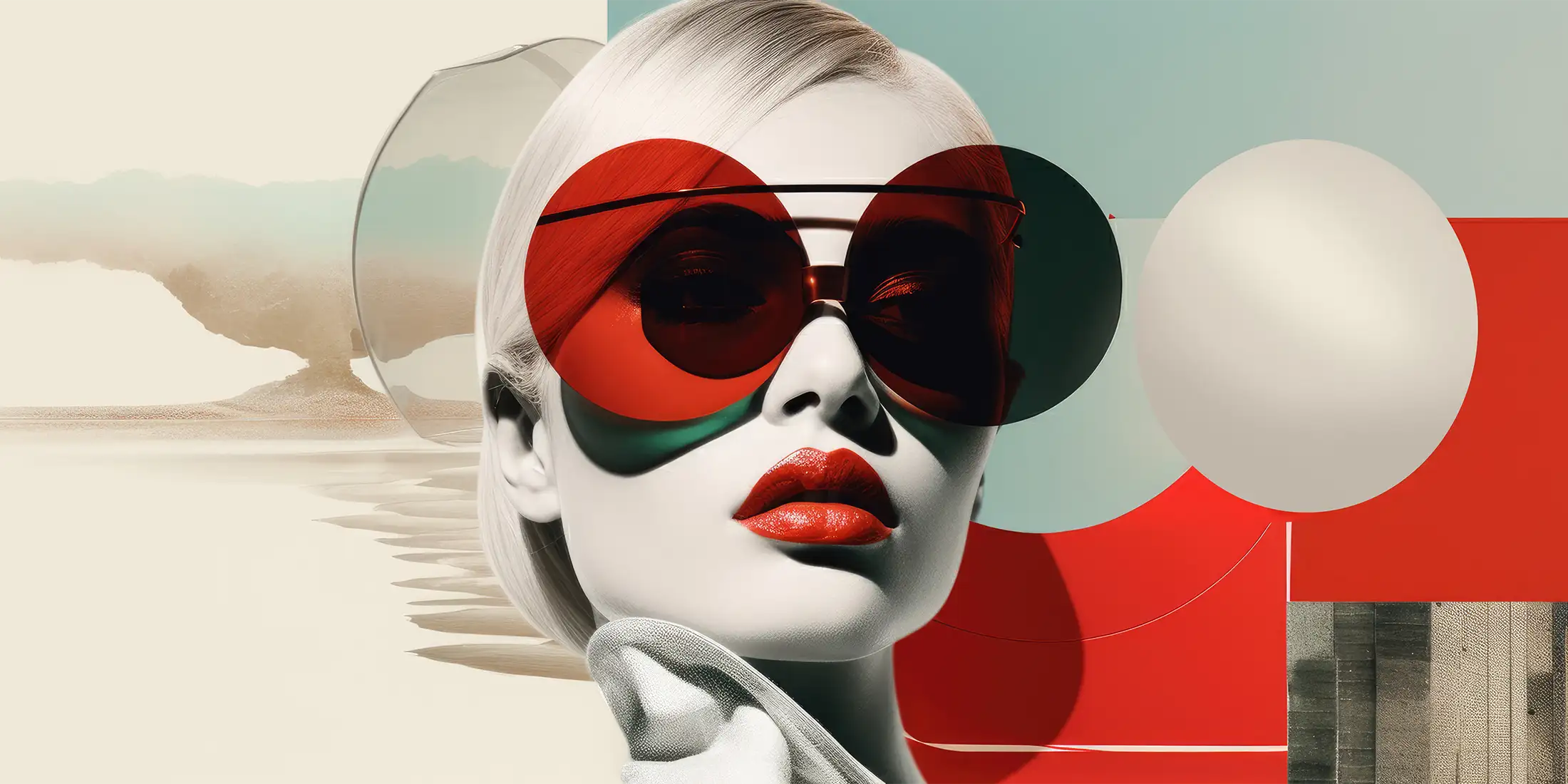 Fashion red glasses
