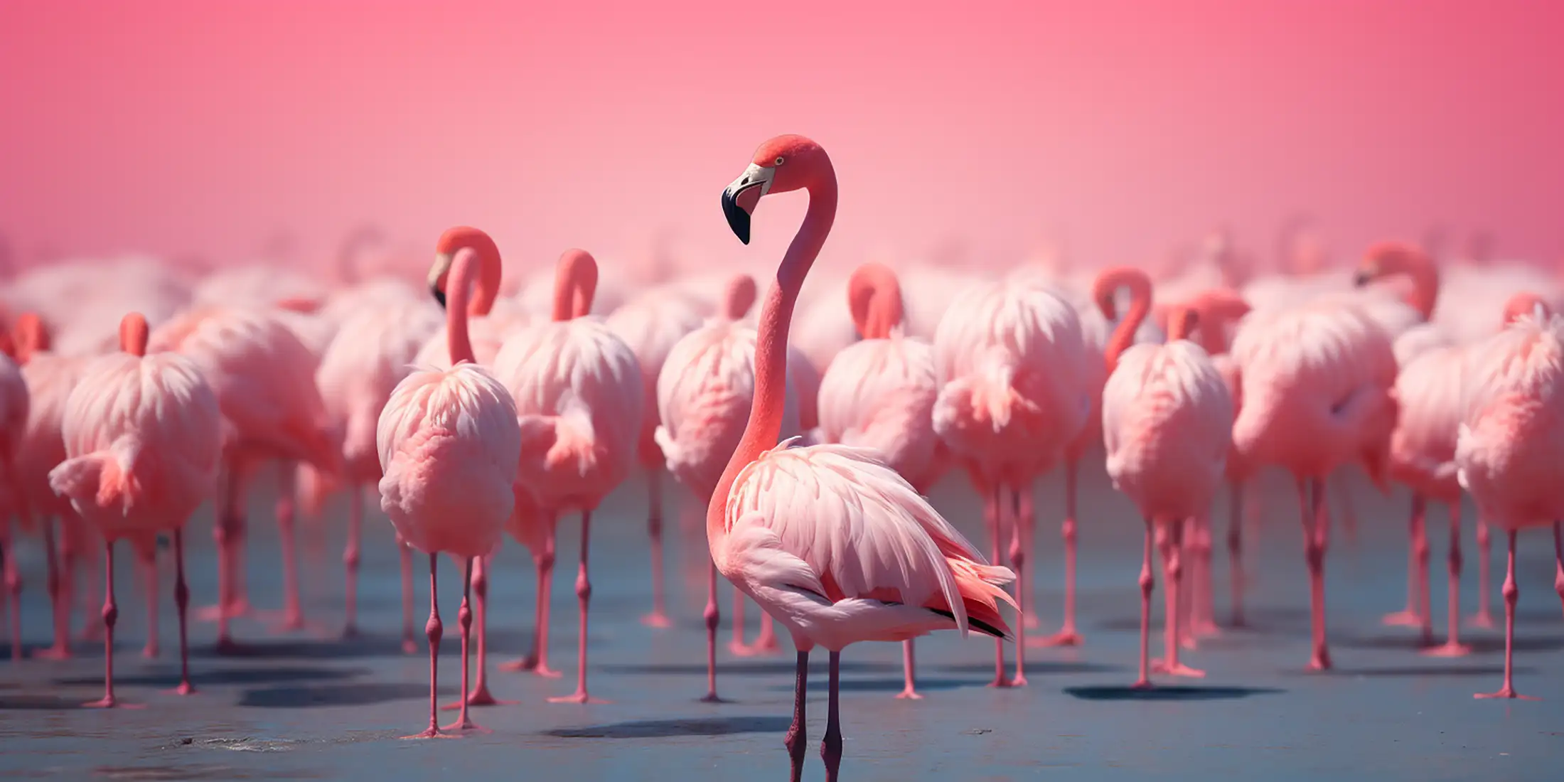 Flamants roses