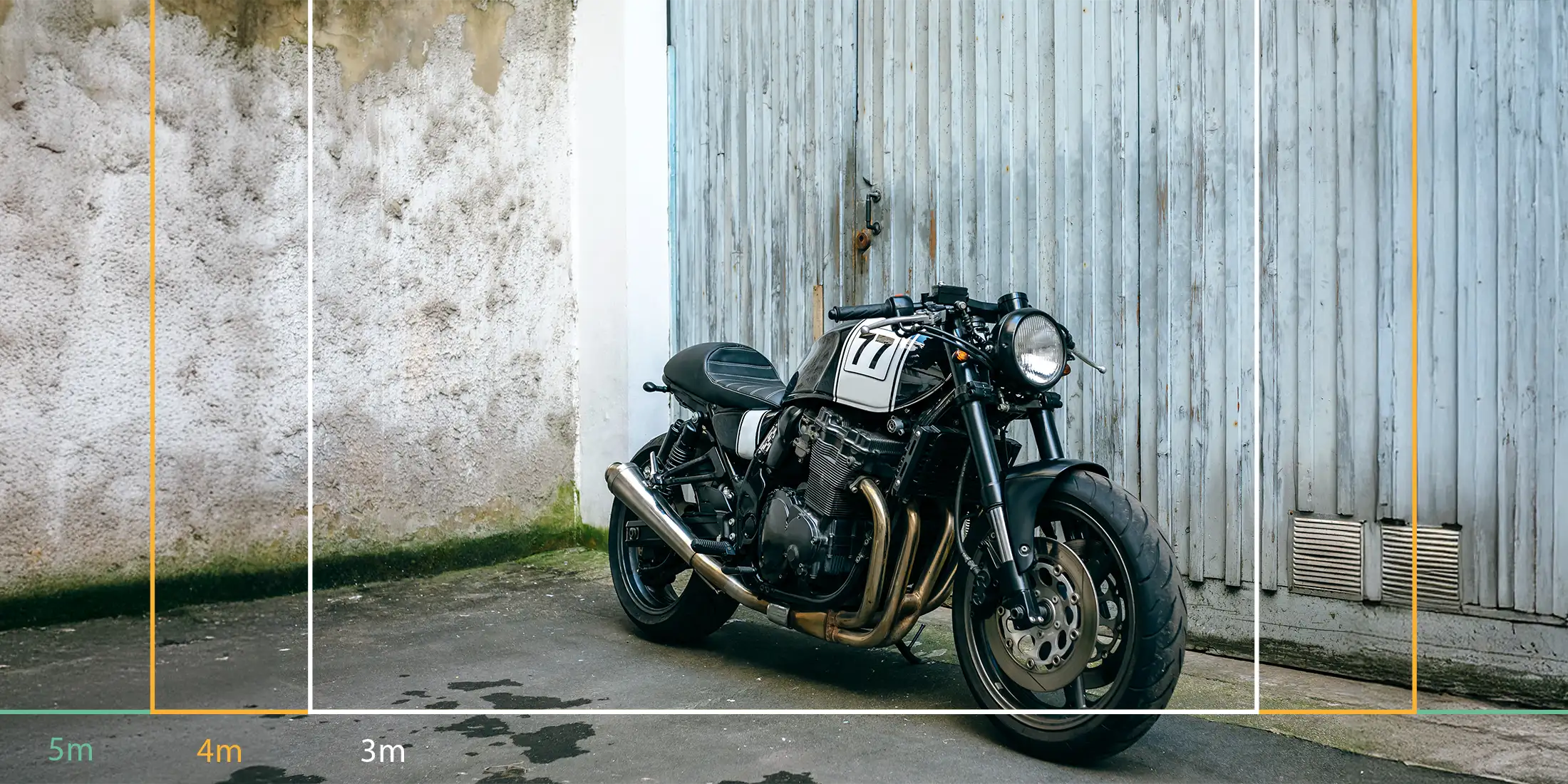 Moto en pleine rue