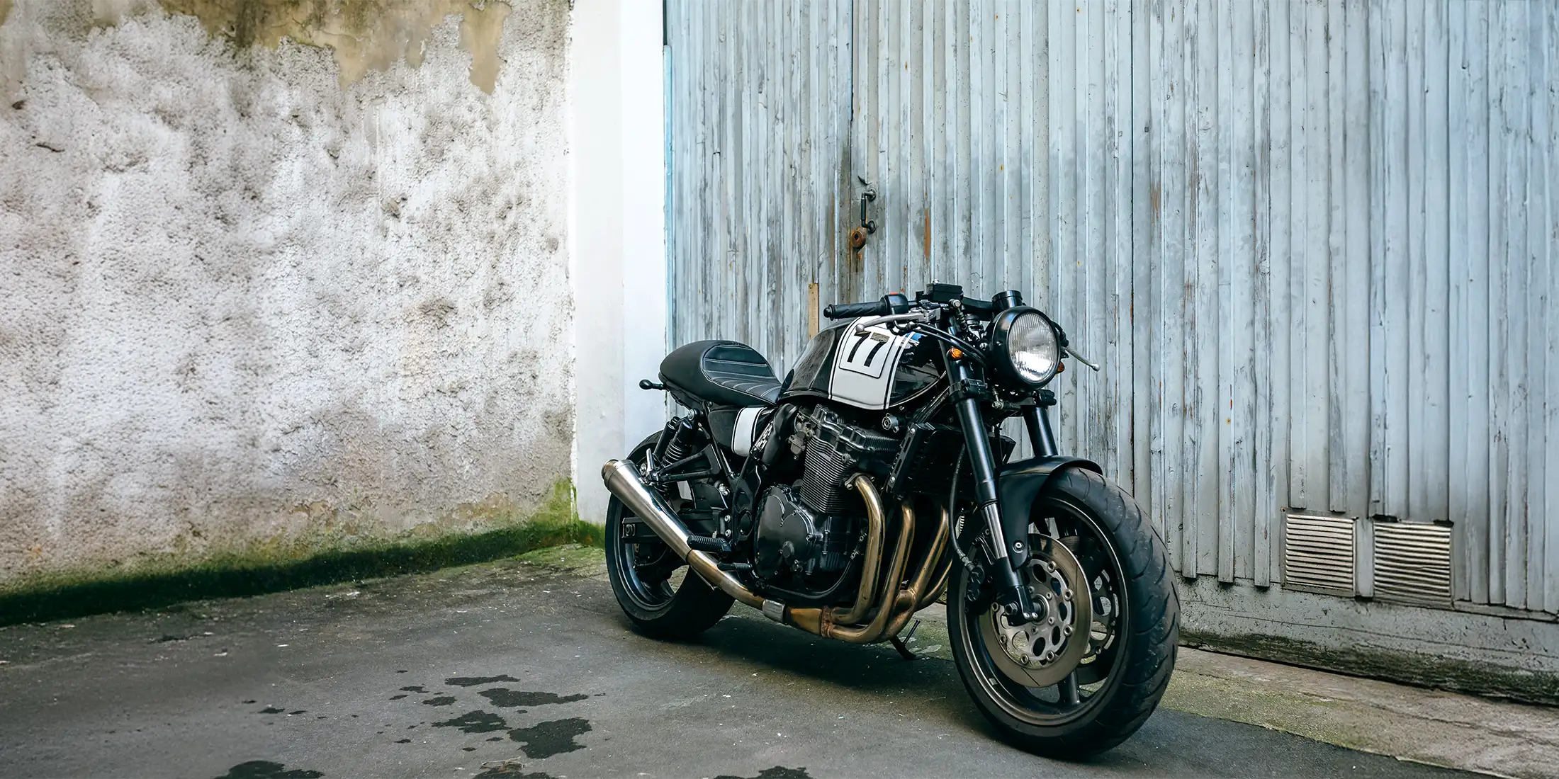 Moto en pleine rue