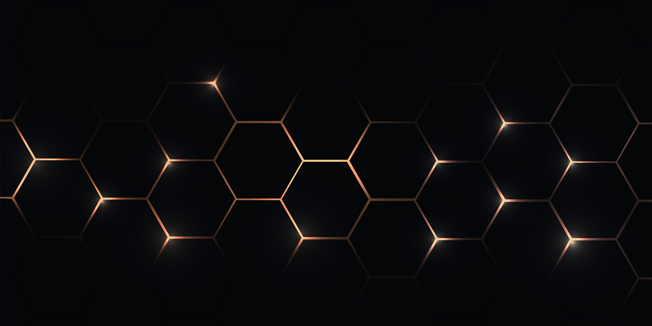 Hexagones illuminés