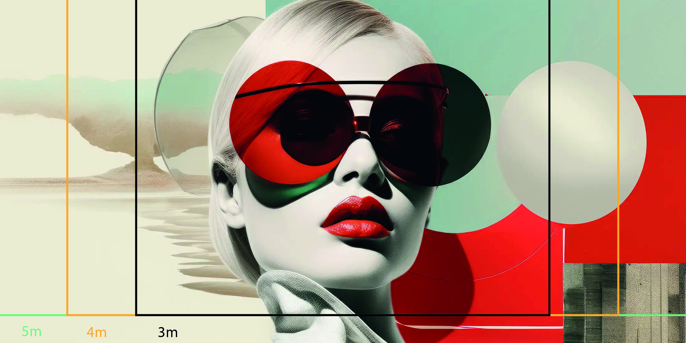 Fashion red glasses