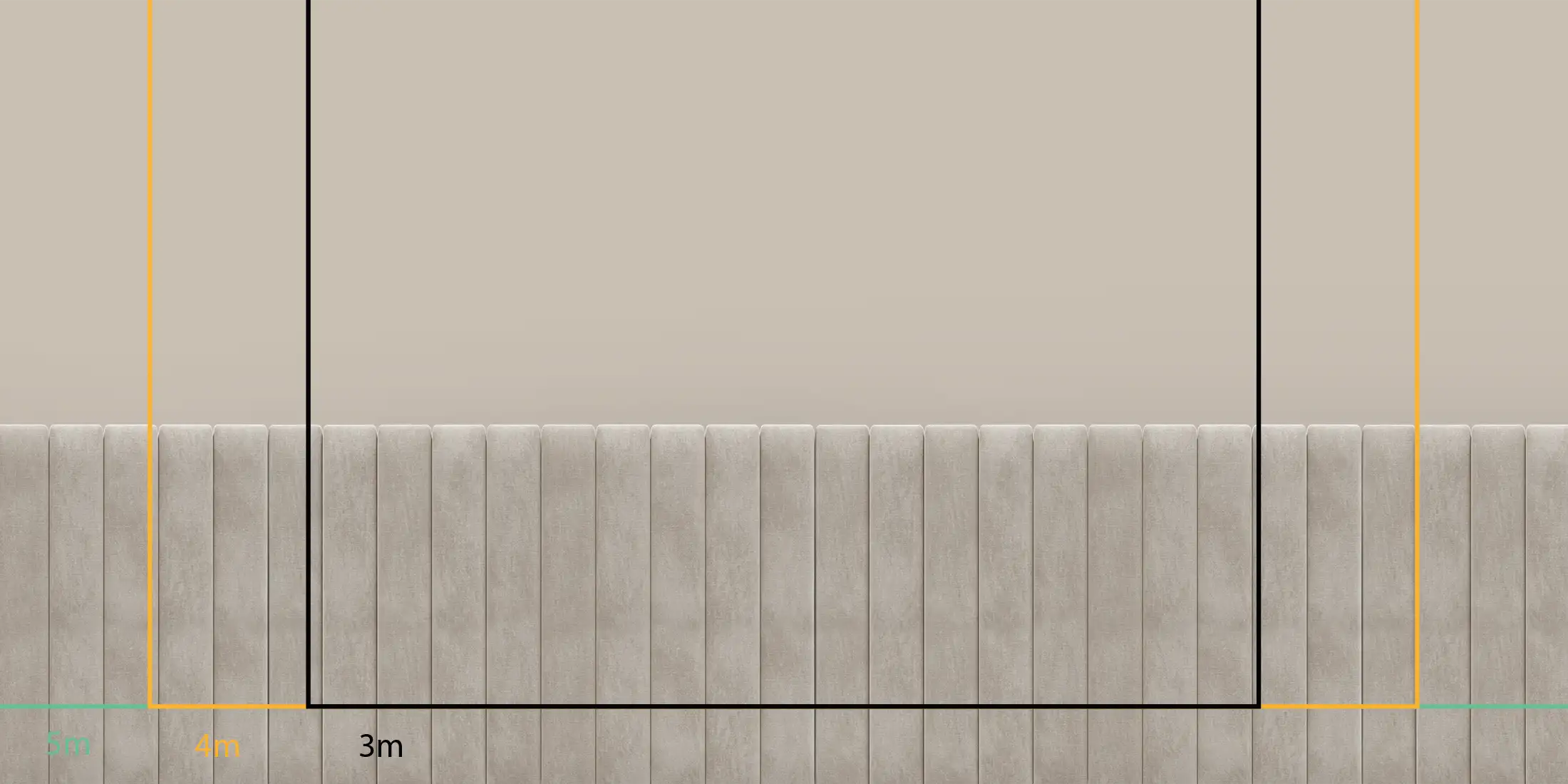 Tissu de velours beige