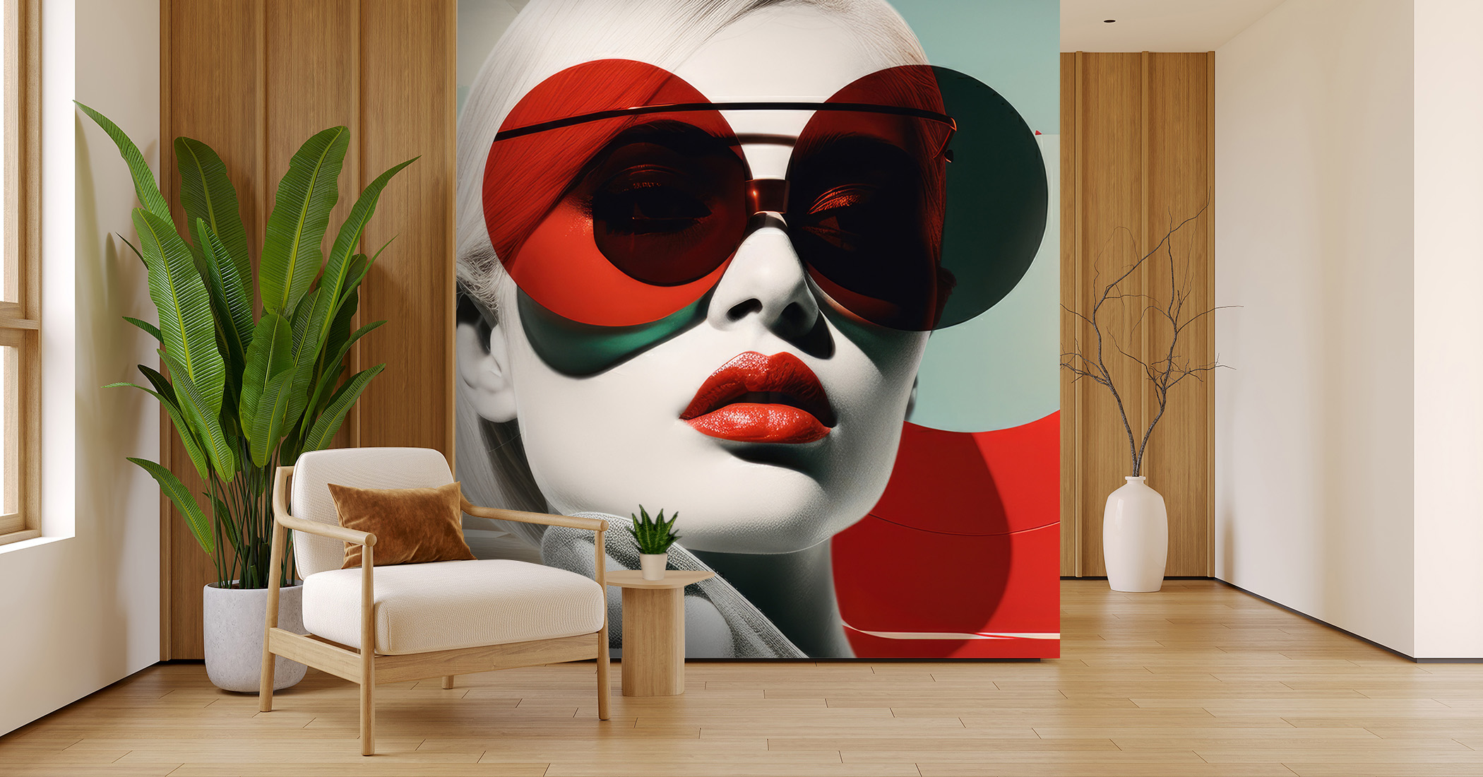 Fashion red glasses