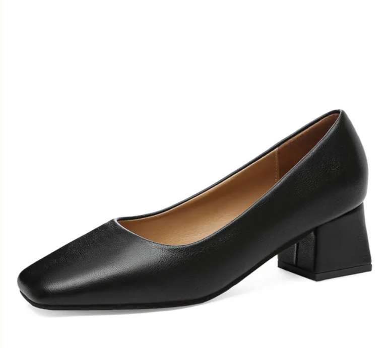 🔥Summer Best Seller🔥Lightweight Low Heels with Square Toe & All-Season Comfort for