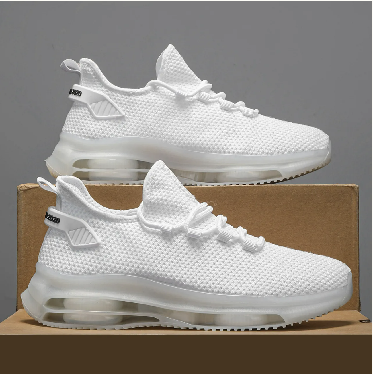 Men's Breathable Non-slip Air Cushion Bottom Low-Top Running Shoes