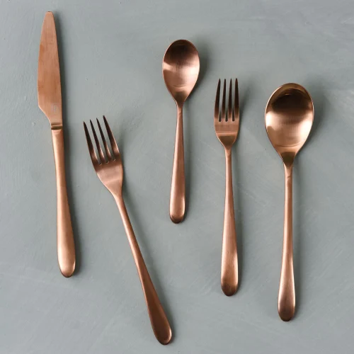 Copper Cutlery Set