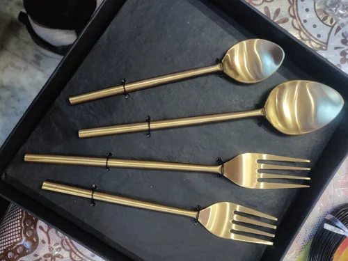 Brass Spoon Set Of 4